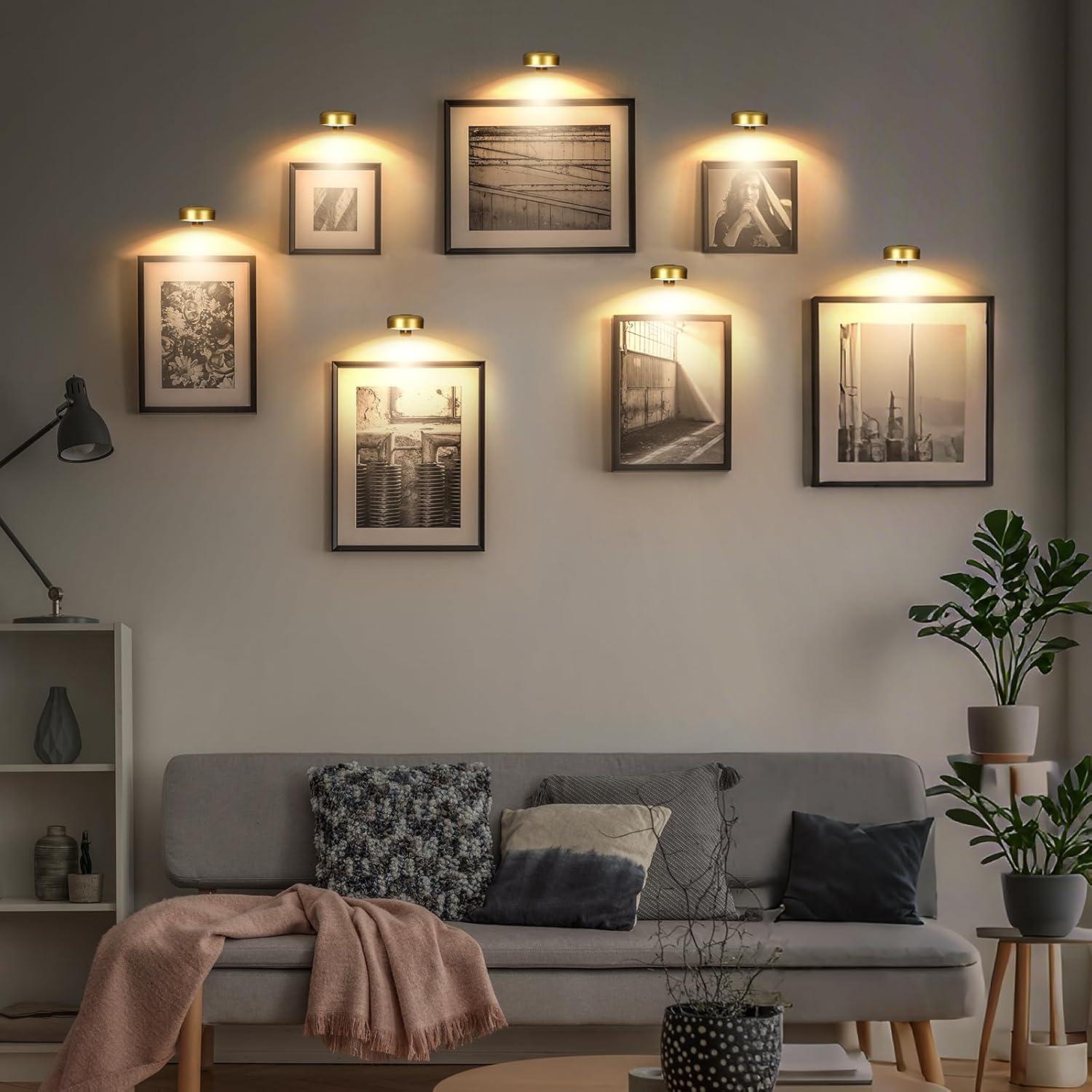 Luz de Pared LED Recargable Arixnks con Control Remoto 3 Modos