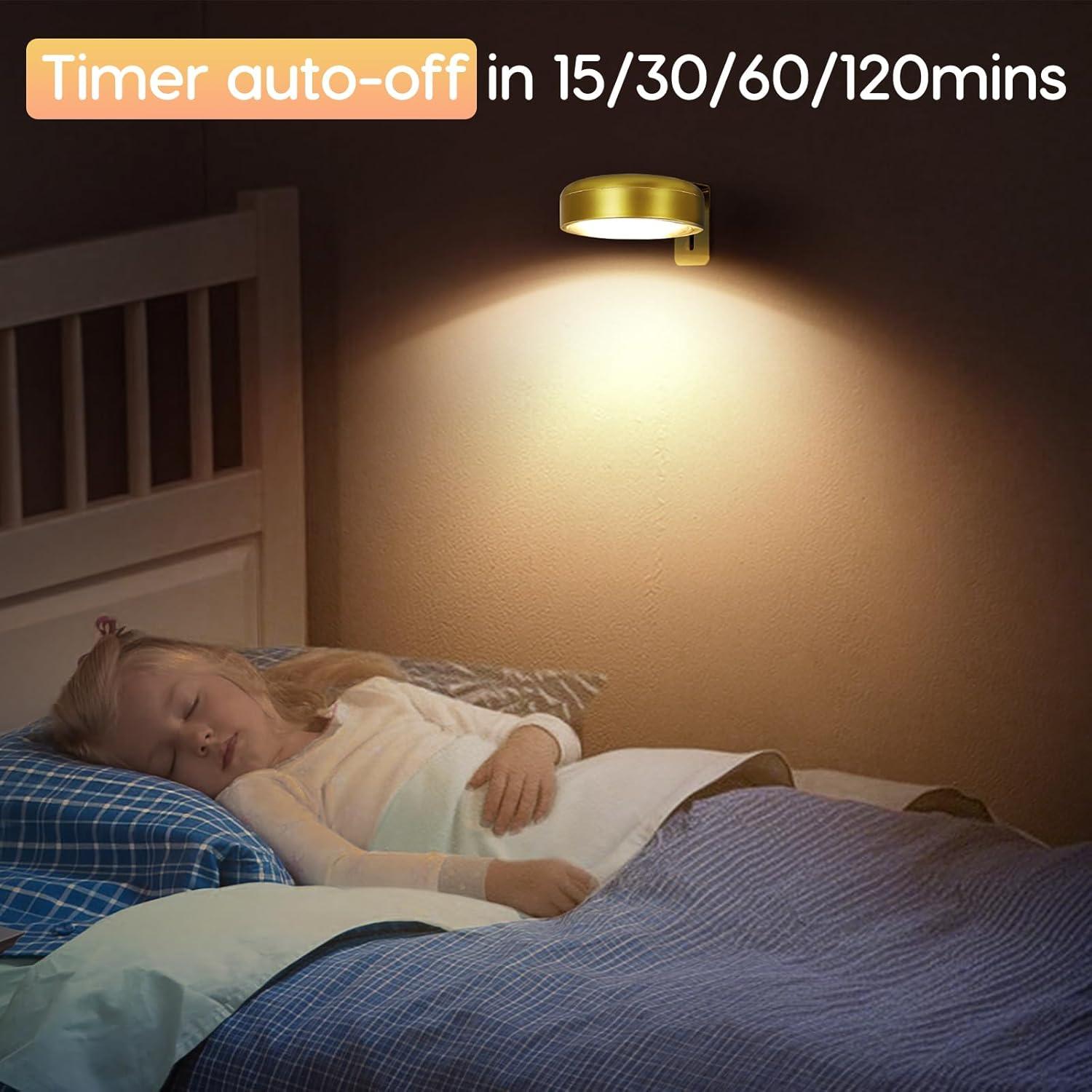 Luz de Pared LED Recargable Arixnks con Control Remoto 3 Modos