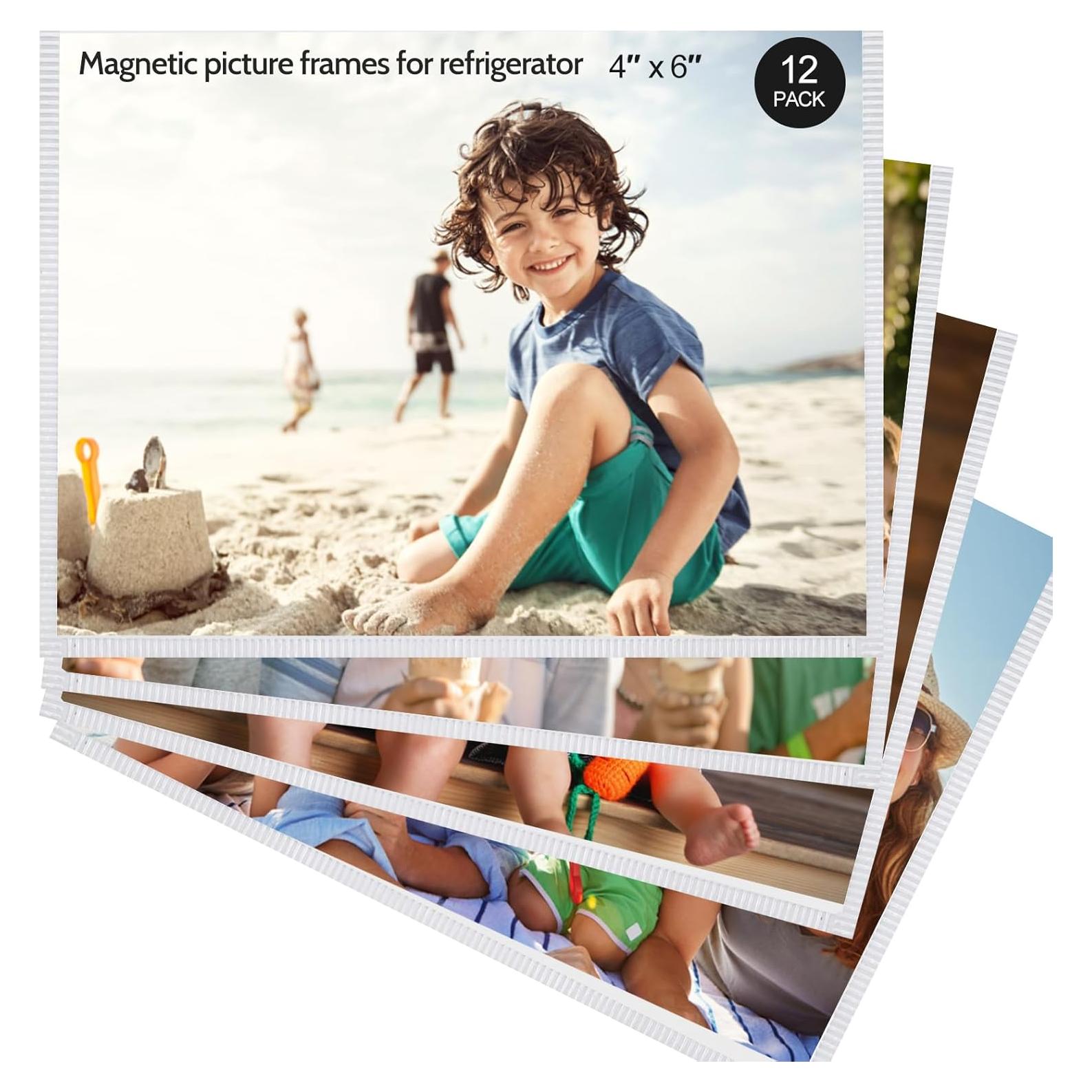 Marcos de Fotos Magnéticos vivinin 10x15 cm Paquete de 12
