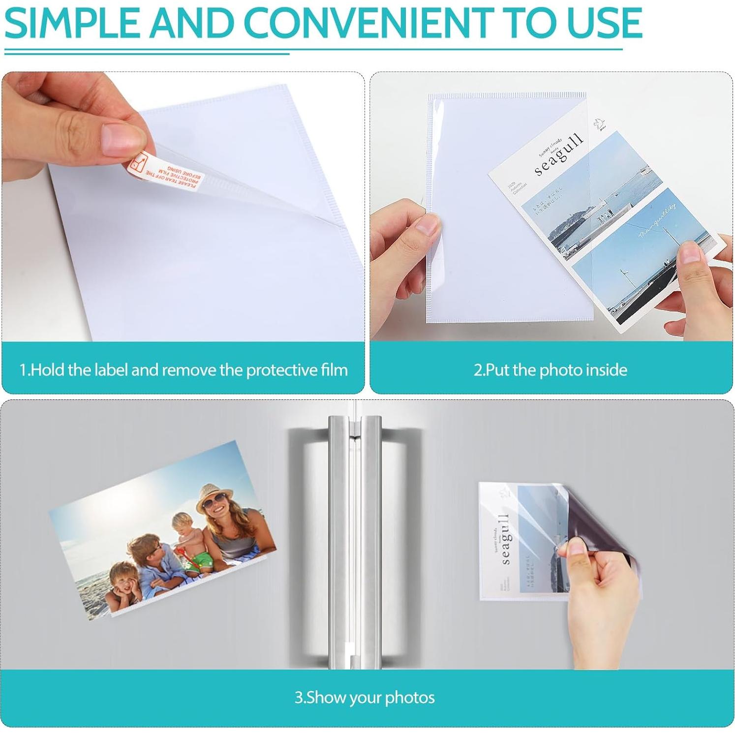 Marcos de Fotos Magnéticos vivinin 10x15 cm Paquete de 12