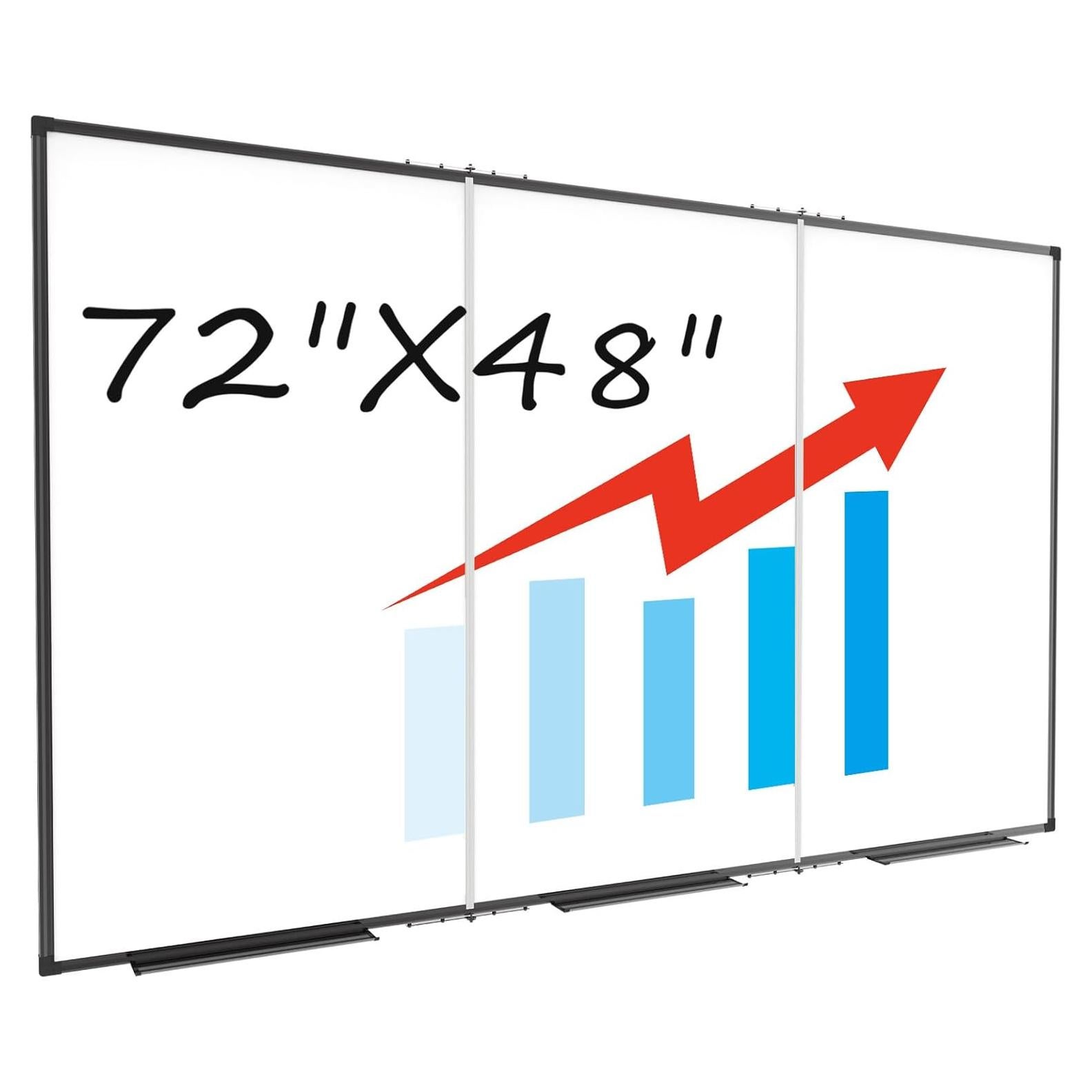 Pizarra Blanca Magnética Plegable AllAreN 182.88x121.92 cm