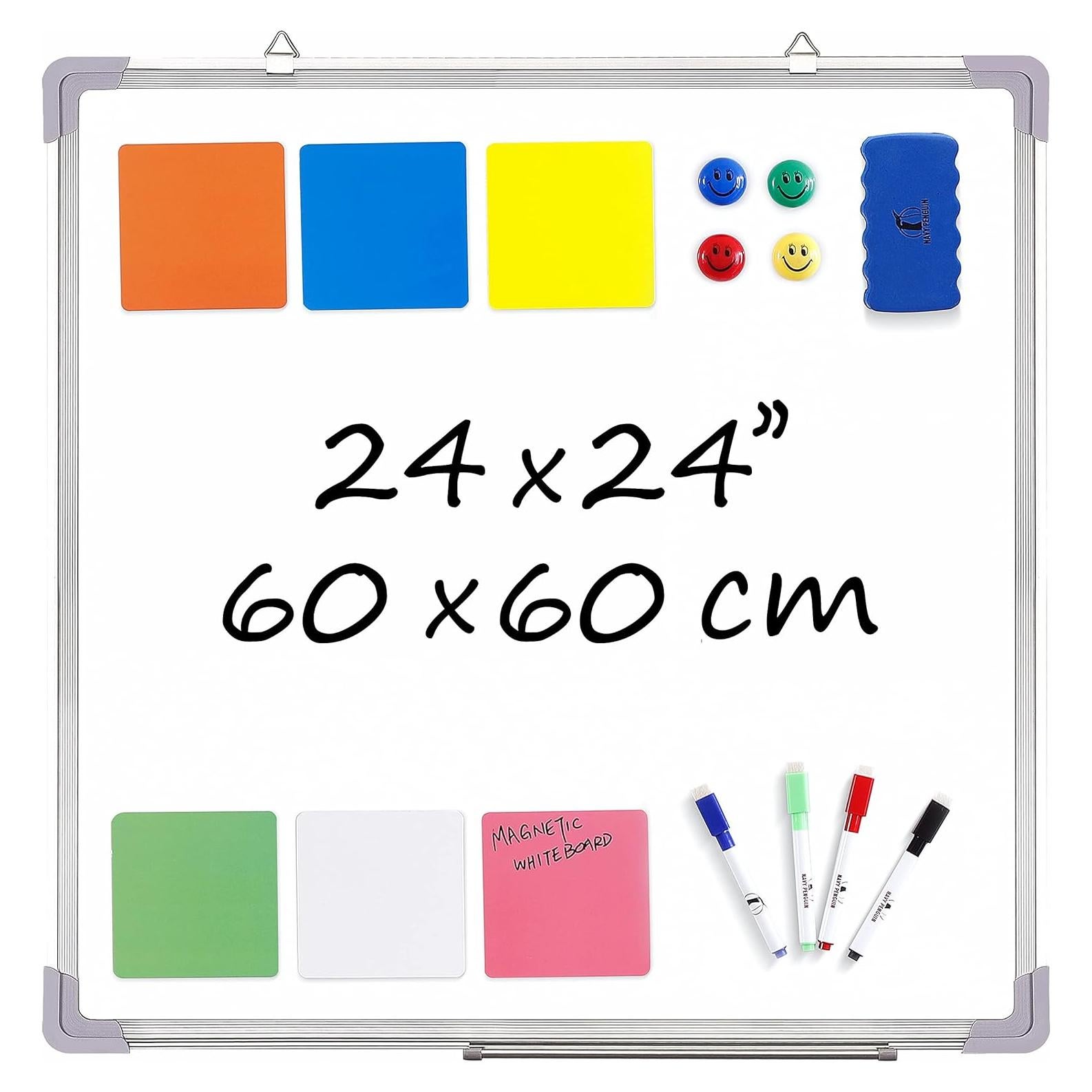 Pizarra Borrable en Seco 61x61 cm Pingüino Marino con Accesorios