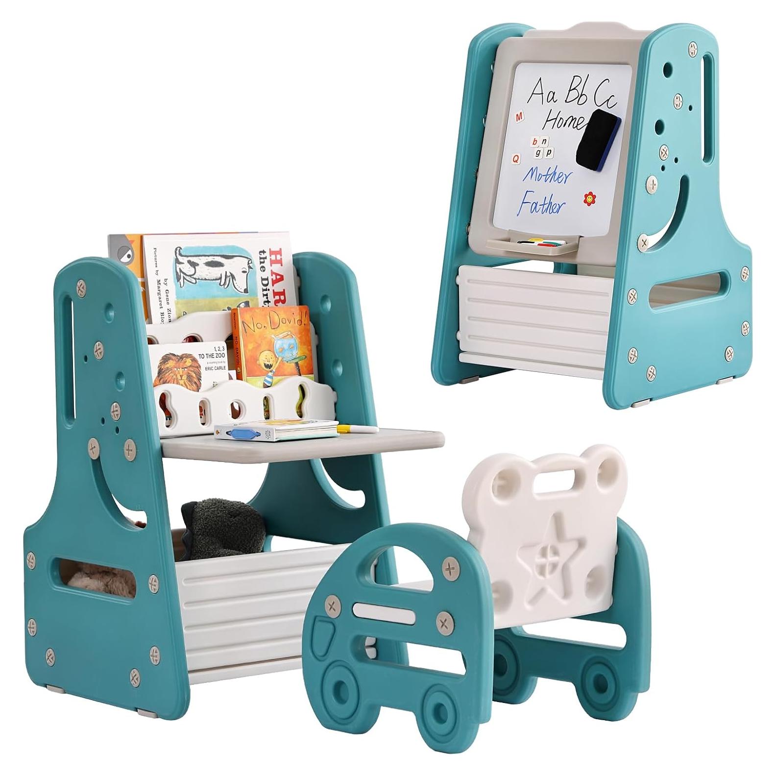 Conjunto de Mesa y Sillas Tiita Kids 3 en 1 Azul