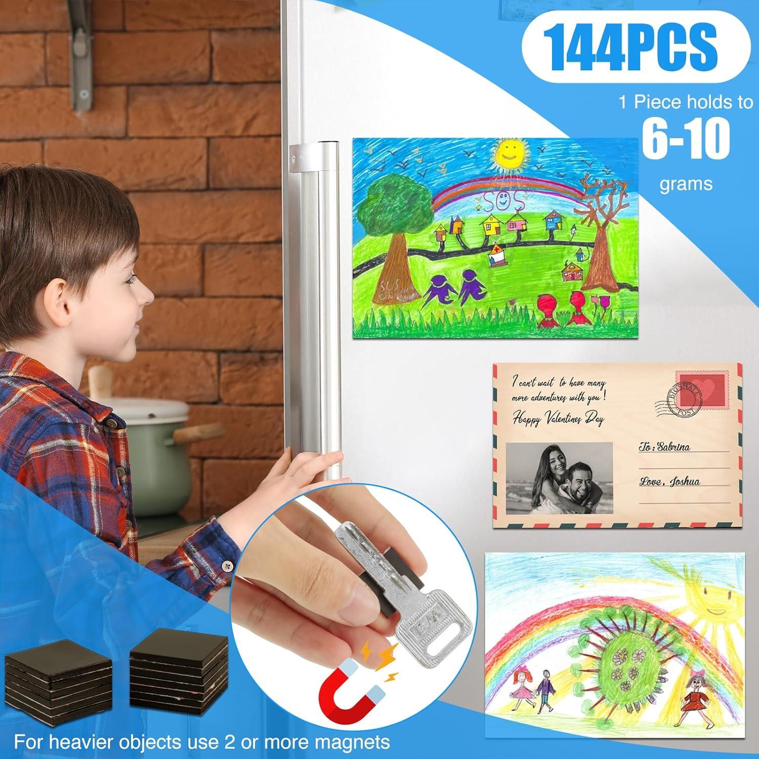 Cuadrados Magnéticos Adhesivos 3M CHUNNIAO 144PCS 1.9x1.9cm