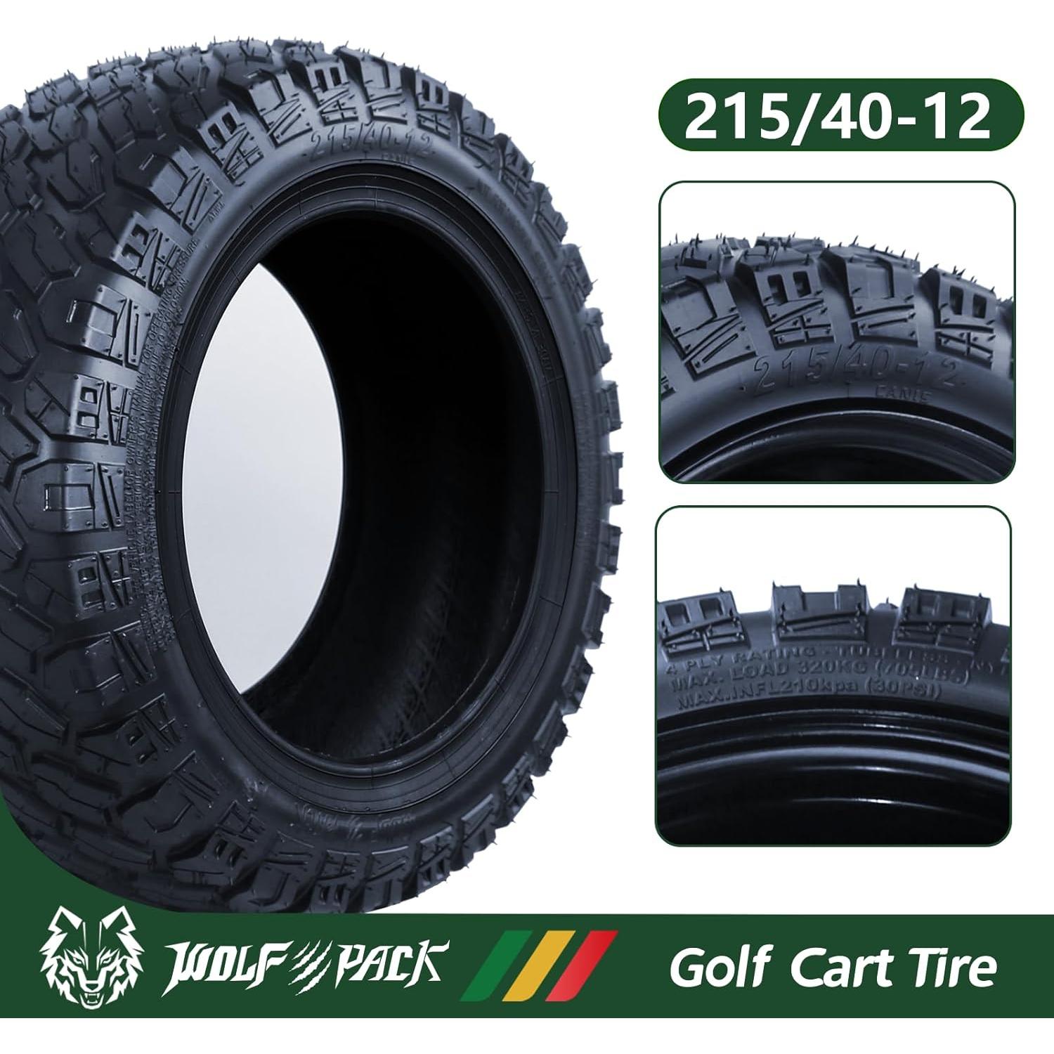 Neumáticos WOLF PACK 215/40-12 para Carro de Golf Todo Terreno