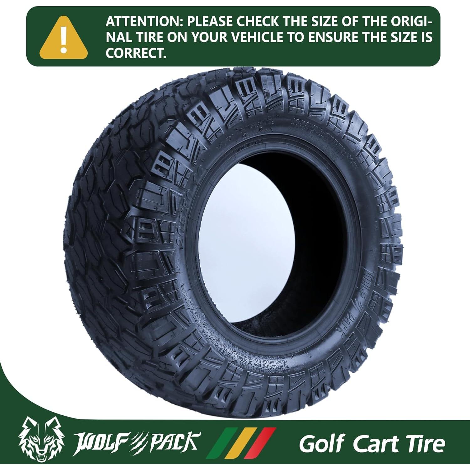 Neumáticos WOLF PACK 215/40-12 para Carro de Golf Todo Terreno