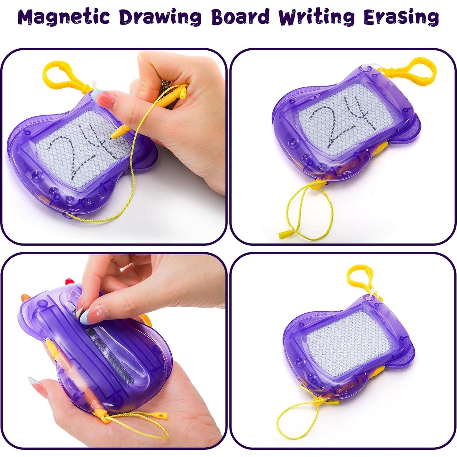 Peohud Paquete de 24 Mini Tableros Magnéticos de Dibujo