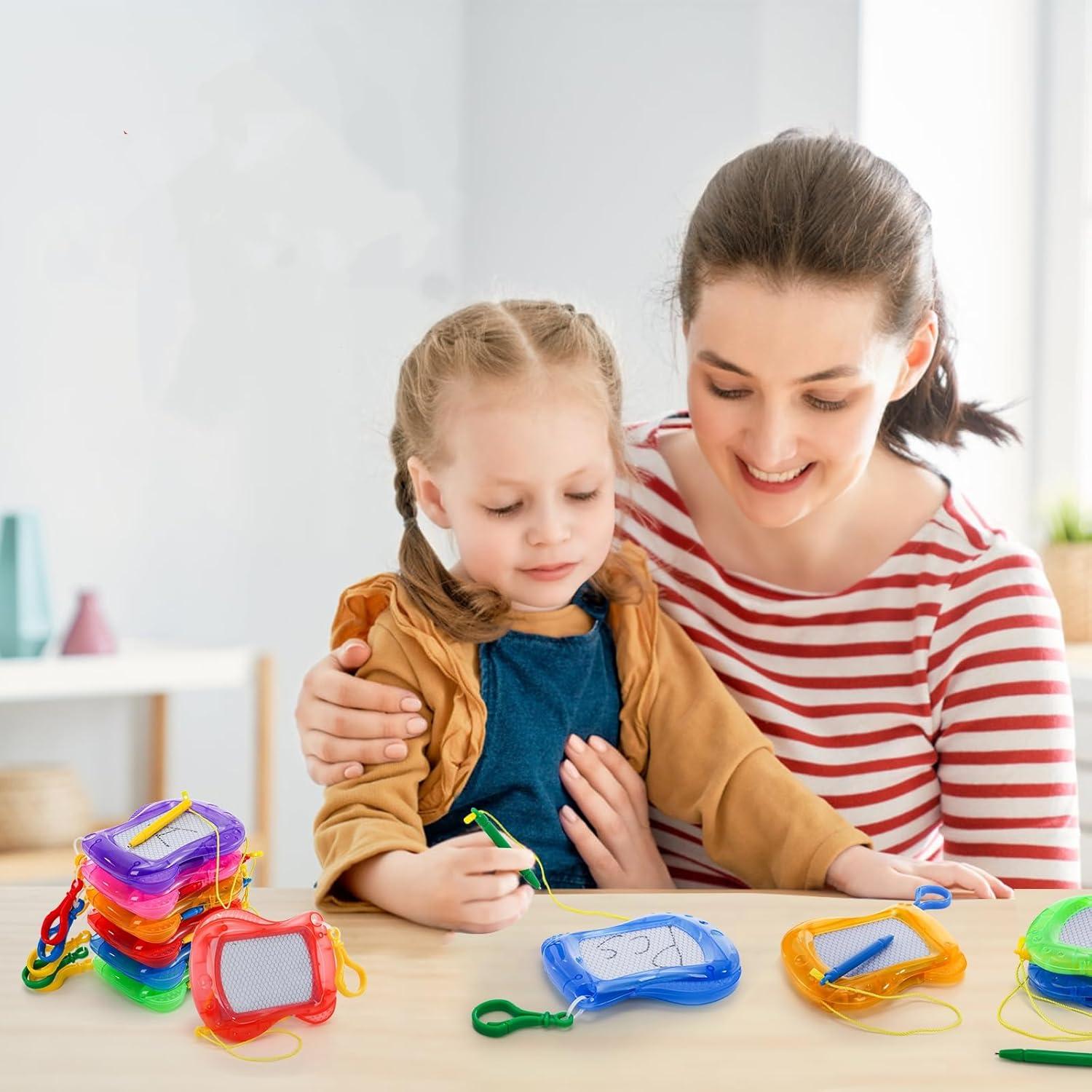 Peohud Paquete de 24 Mini Tableros Magnéticos de Dibujo