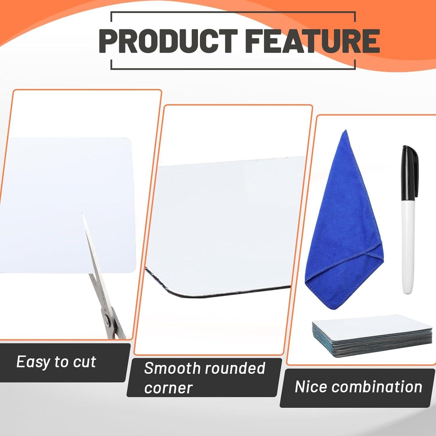 Etiquetas de Borrado en Seco Wexpw 24 Piezas 7.6x12.7 cm