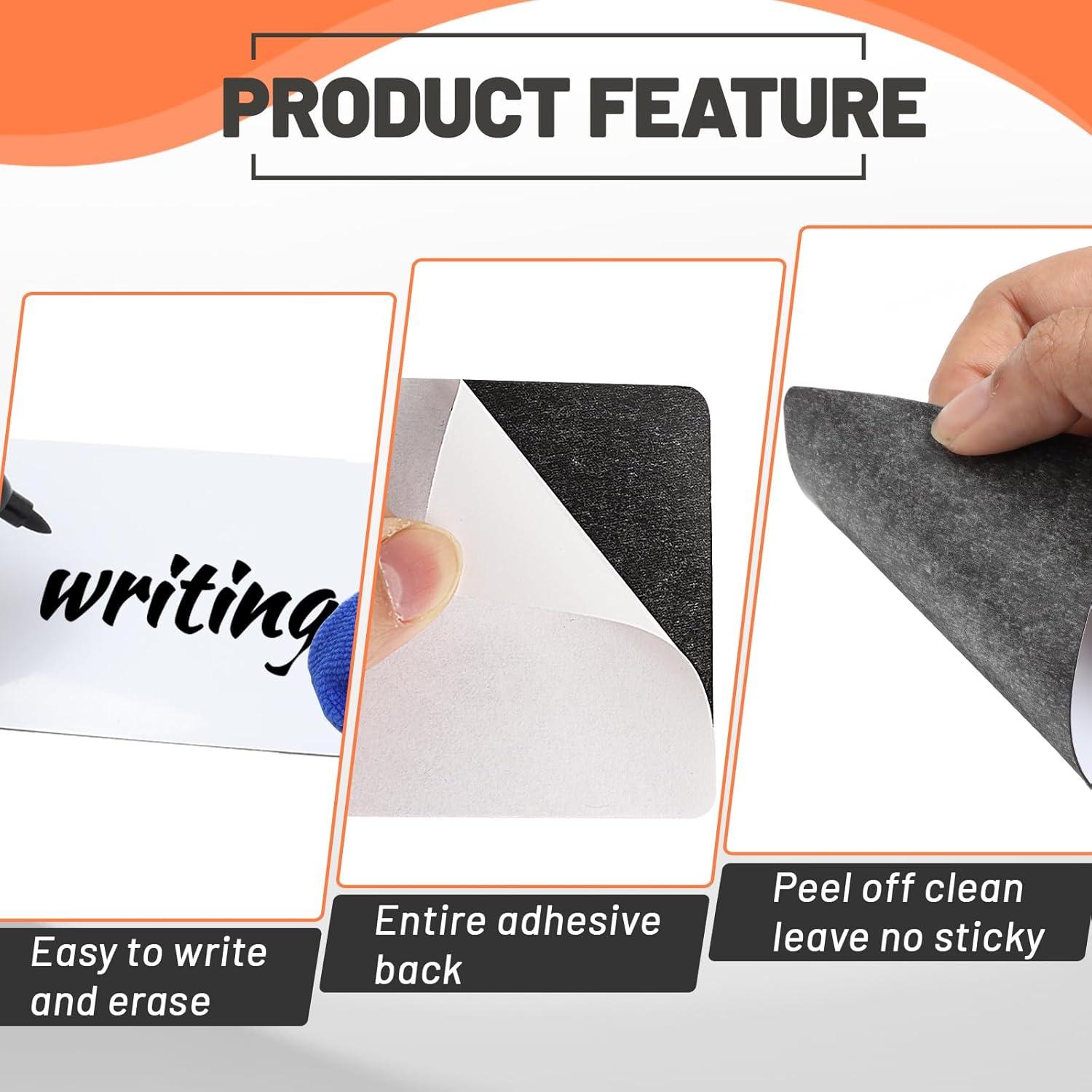 Etiquetas de Borrado en Seco Wexpw 24 Piezas 7.6x12.7 cm