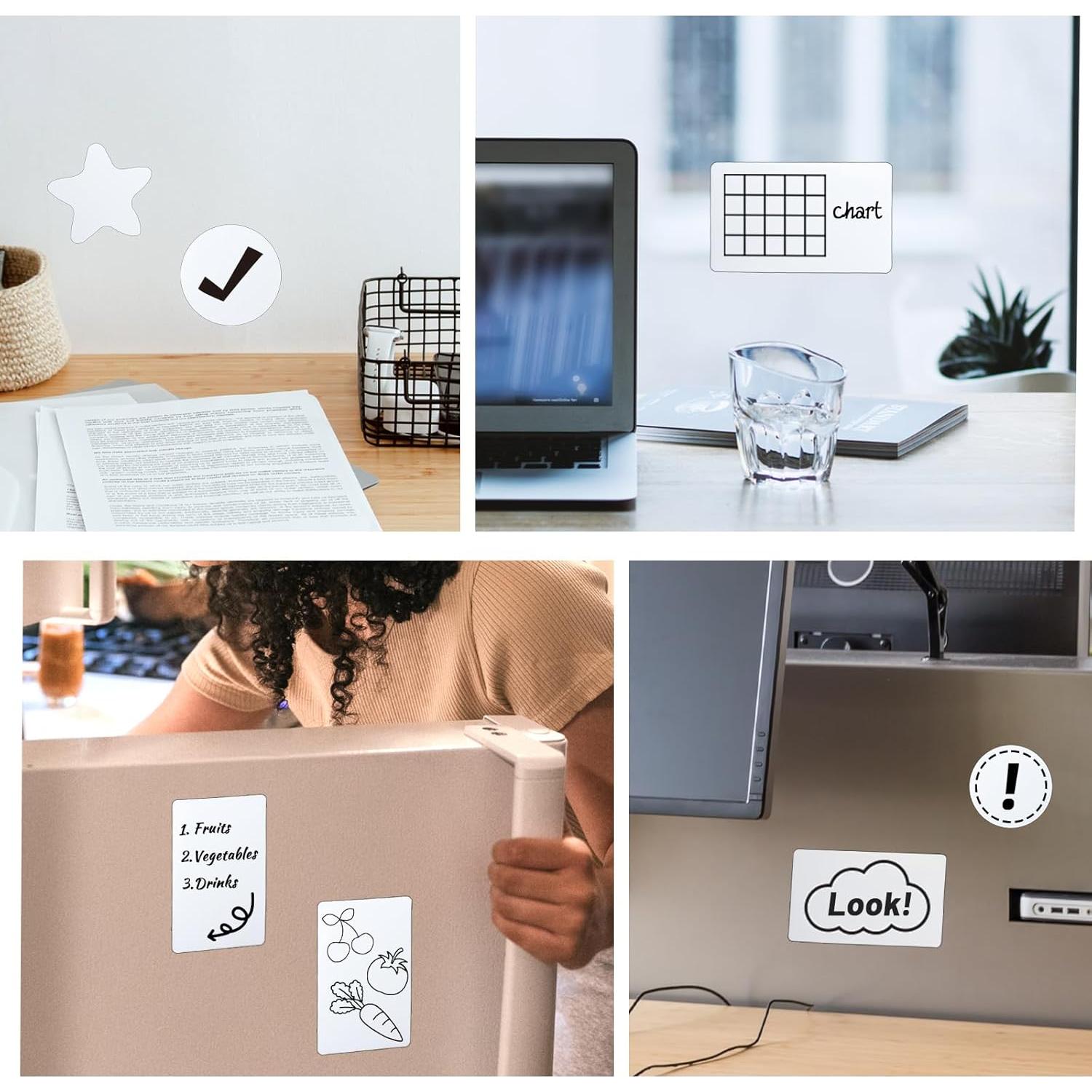 Etiquetas de Borrado en Seco Wexpw 24 Piezas 7.6x12.7 cm