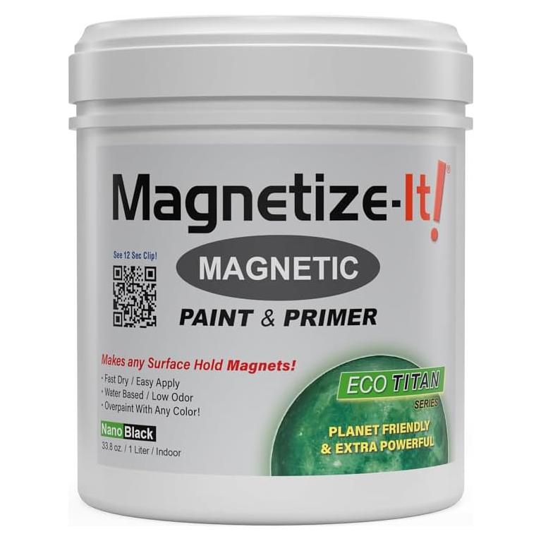 Pintura Magnética a Base de Agua Magnetiza! 1L Negro
