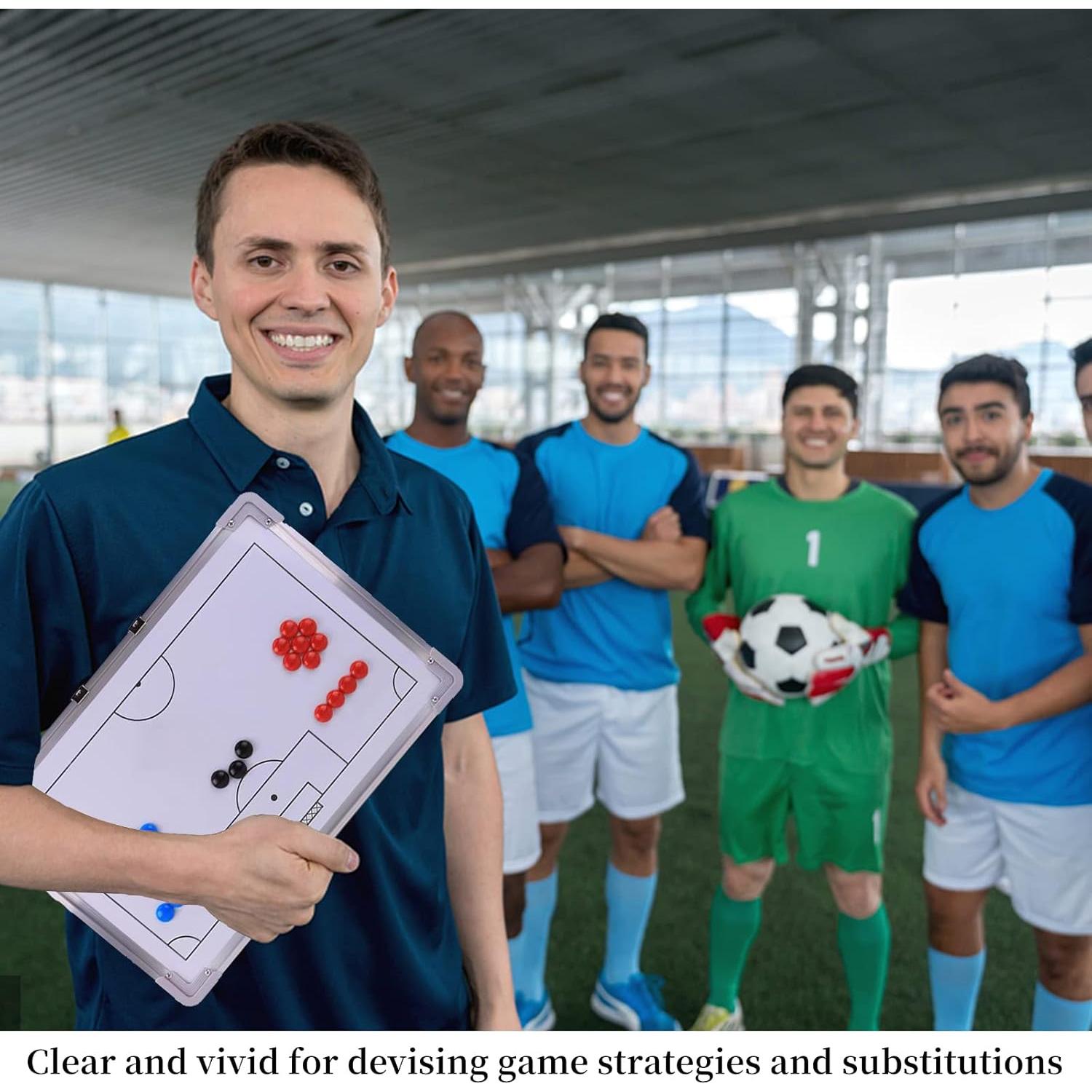 Tablero de Entrenamiento de Fútbol Suprwin S-L Magnético 44x33 cm