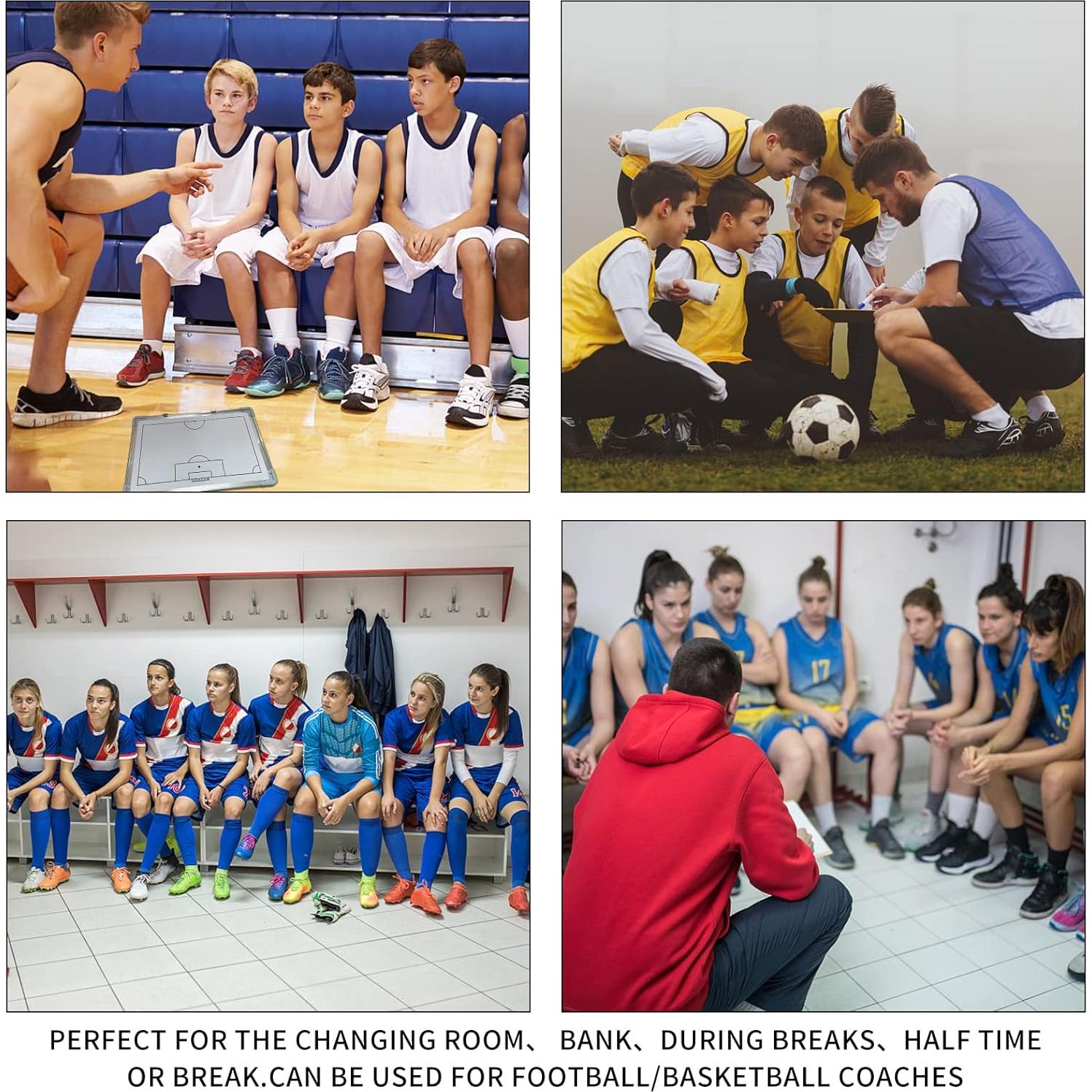 Tablero de Entrenamiento de Fútbol Suprwin S-L Magnético 44x33 cm