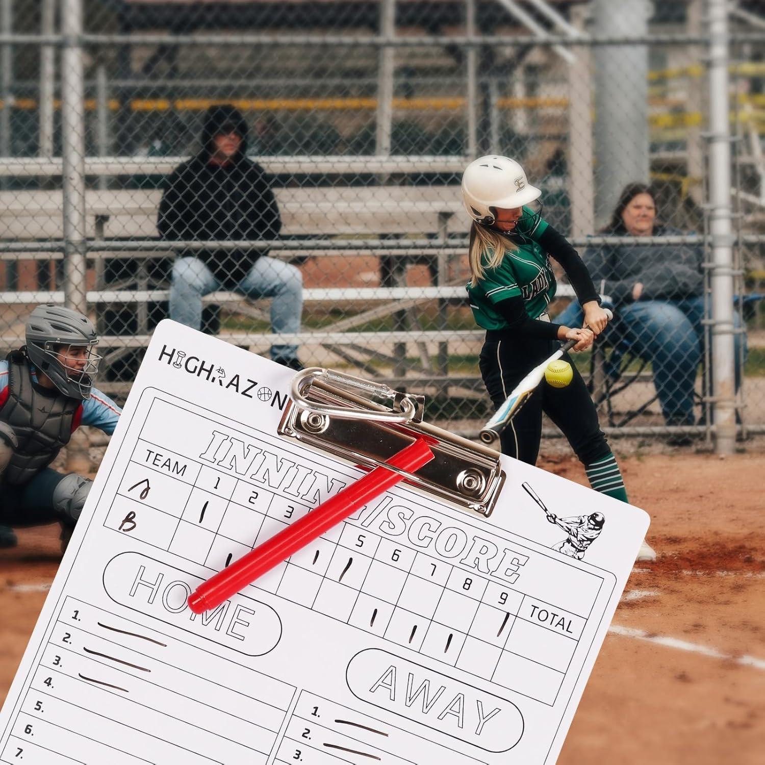 Portaplanos de béisbol magnético HIGHRAZON con 40 tarjetas