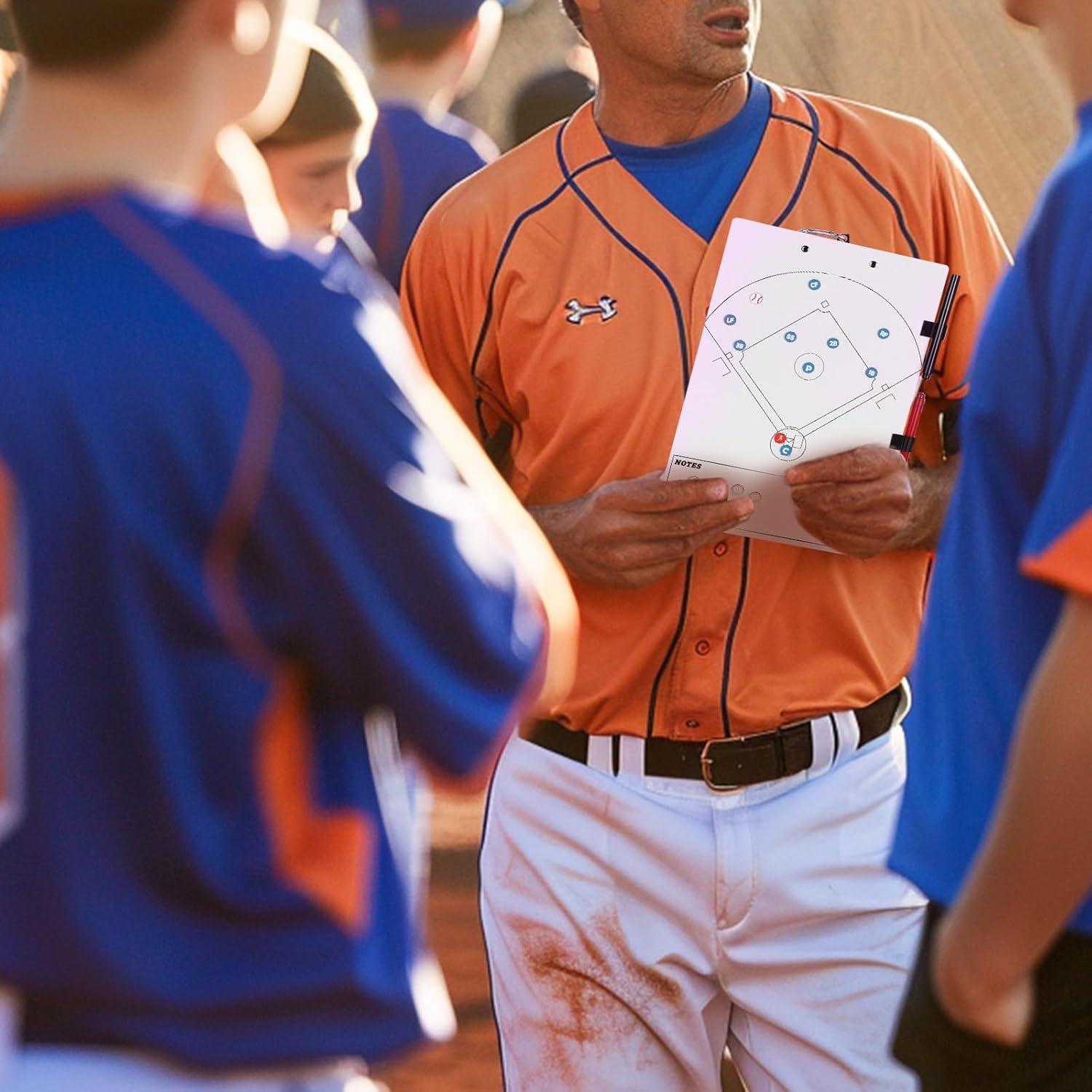 Portaplanos de béisbol magnético HIGHRAZON con 40 tarjetas