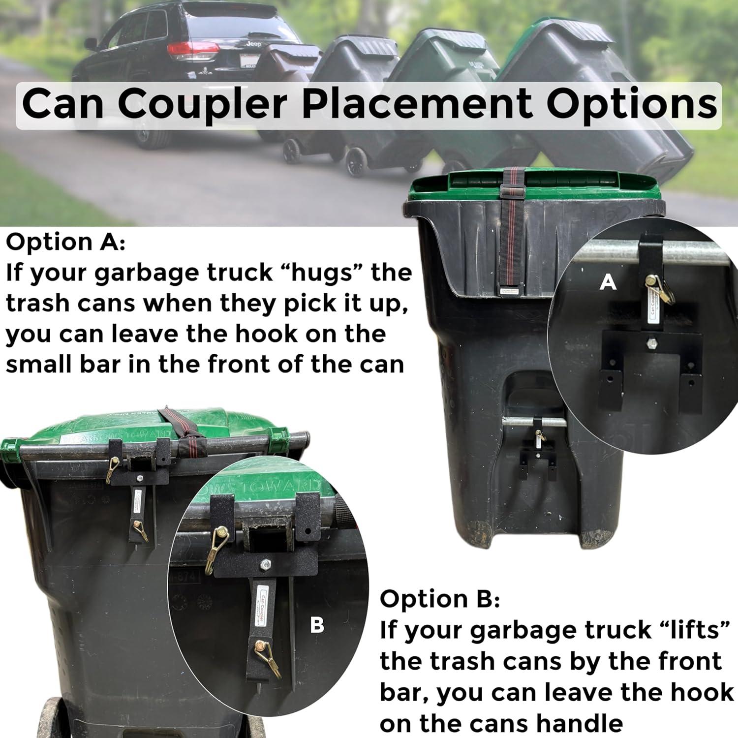 Acoplador de Lata Garbage Commander CC - Acero al Carbono, Negro Mate