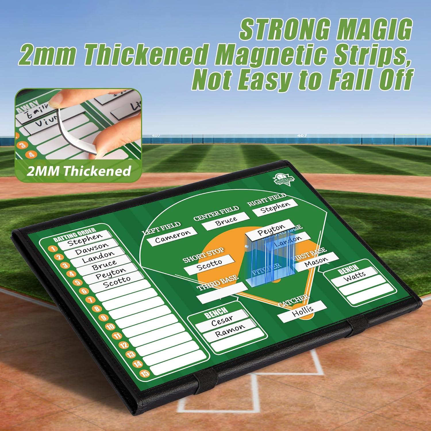 Tablero de Alineación de Béisbol Magnético HIGHRAZON Plegable