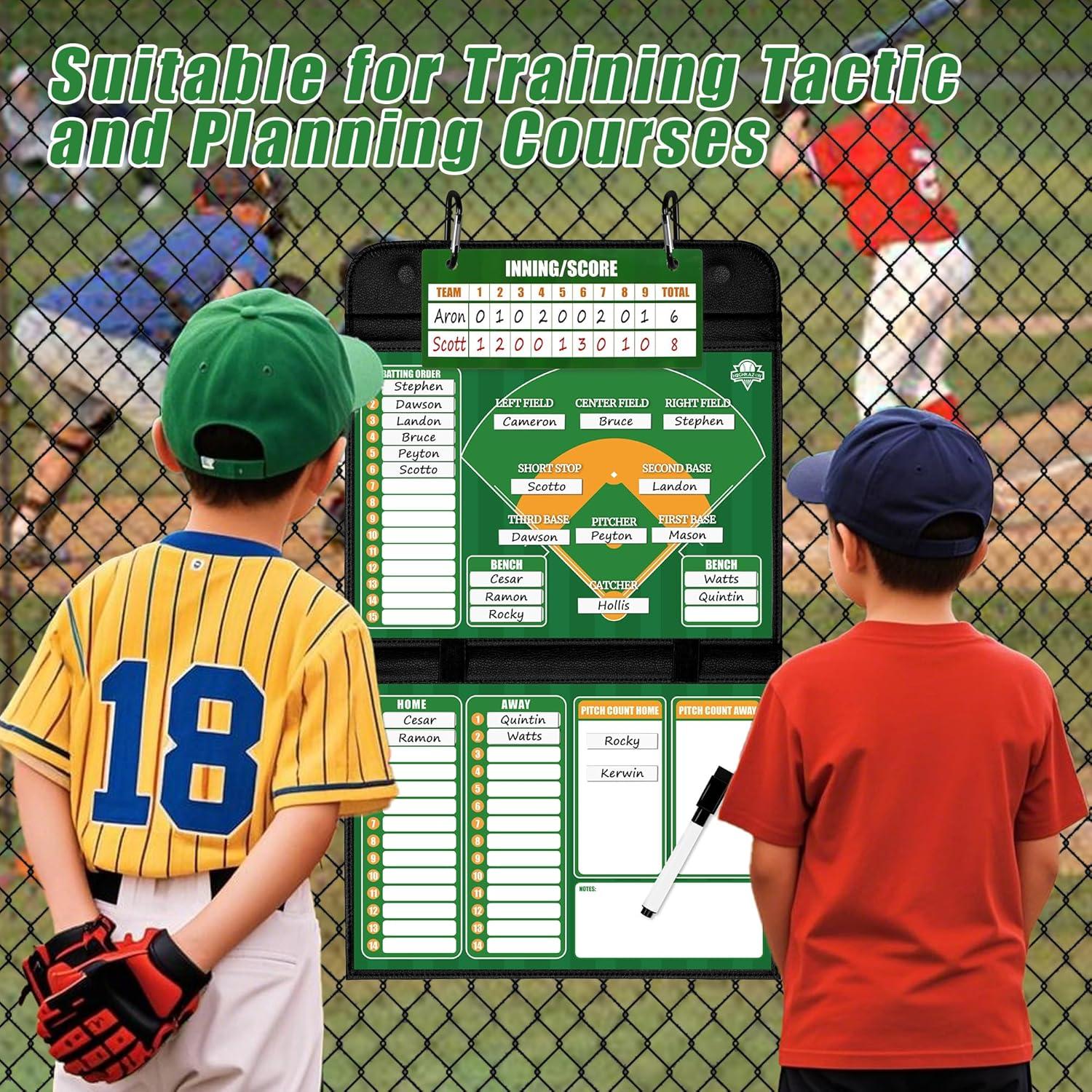 Tablero de Alineación de Béisbol Magnético HIGHRAZON Plegable