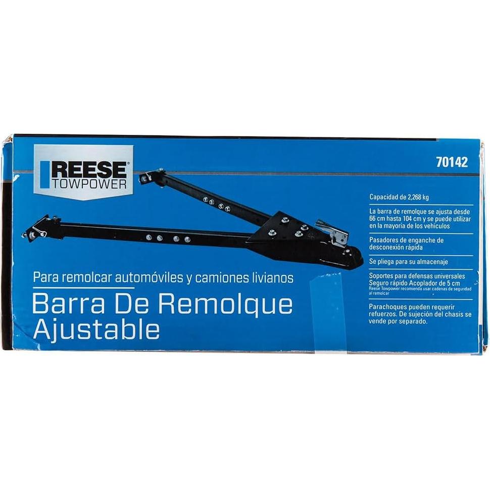 Barra de Remolque Ajustable Reese 7014200 2267.96 kg Negra