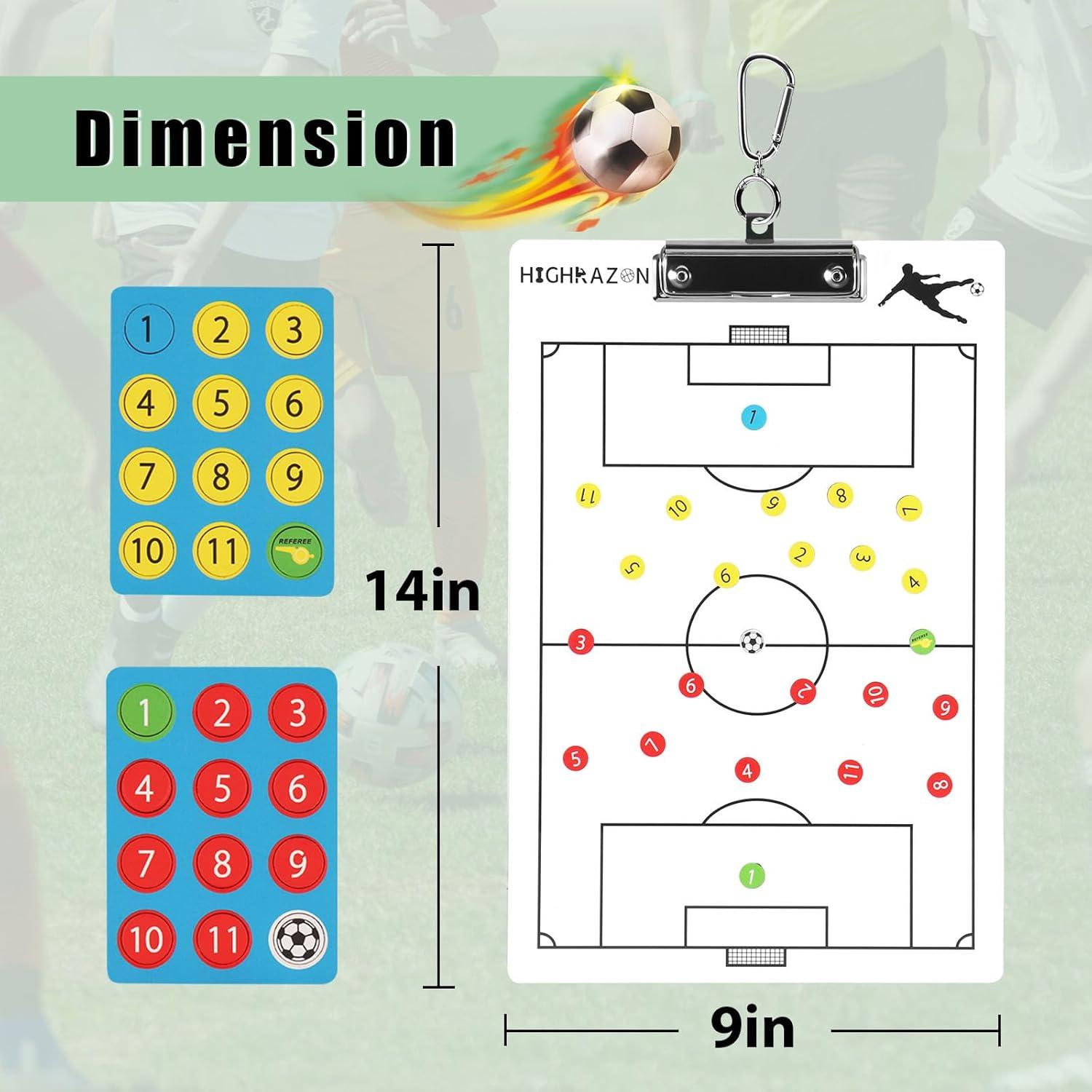 Pizarra Magnética para Entrenadores de Fútbol HIGHRAZON 35.56x22.86cm