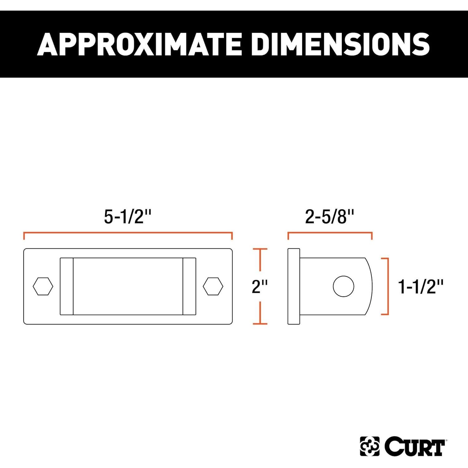 Soportes de Parachoques Ajustables CURT 19748 para Remolque