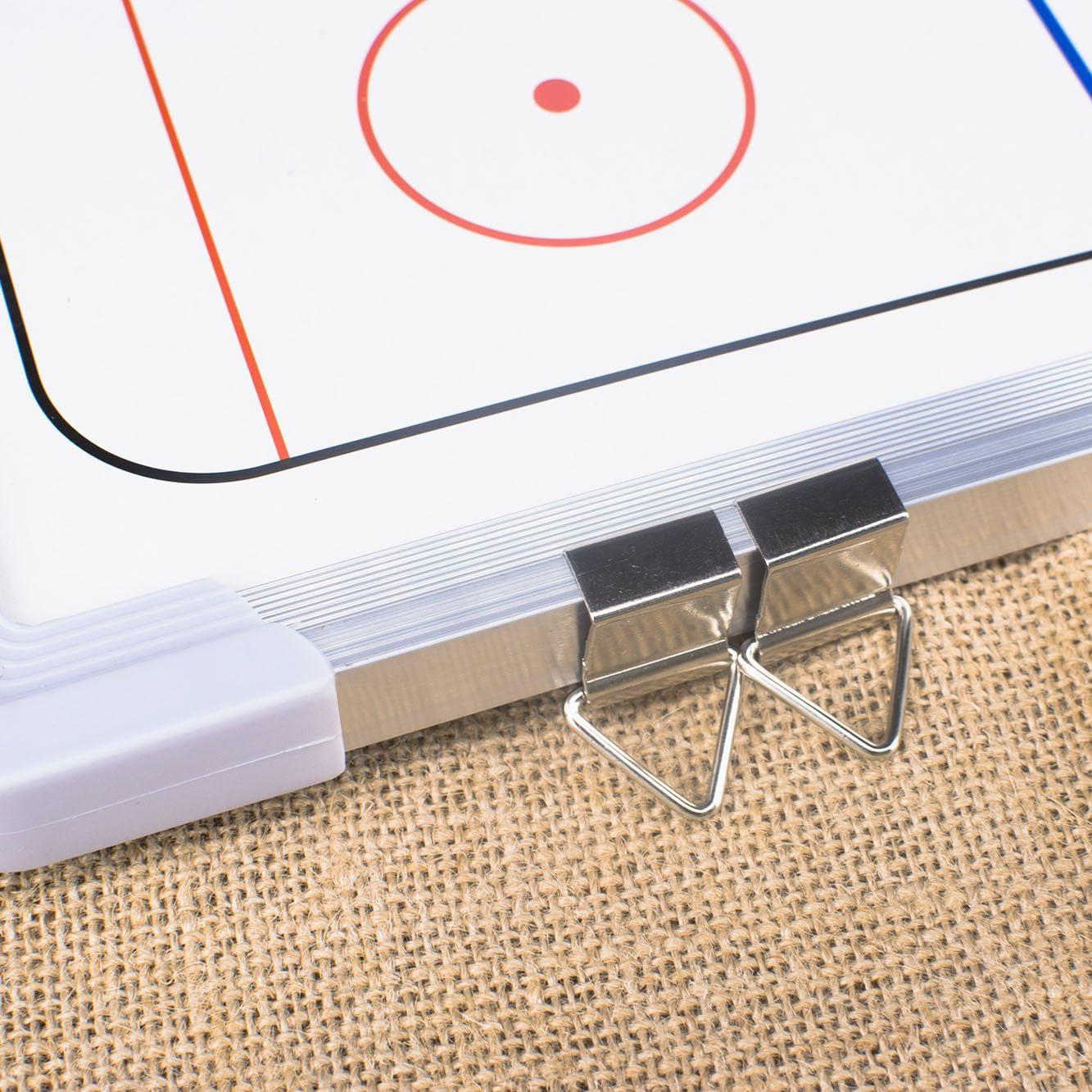 Double-Sided Ice Hockey Coaching Whiteboard – Full & Half Rink Tactics Board with Player Markers