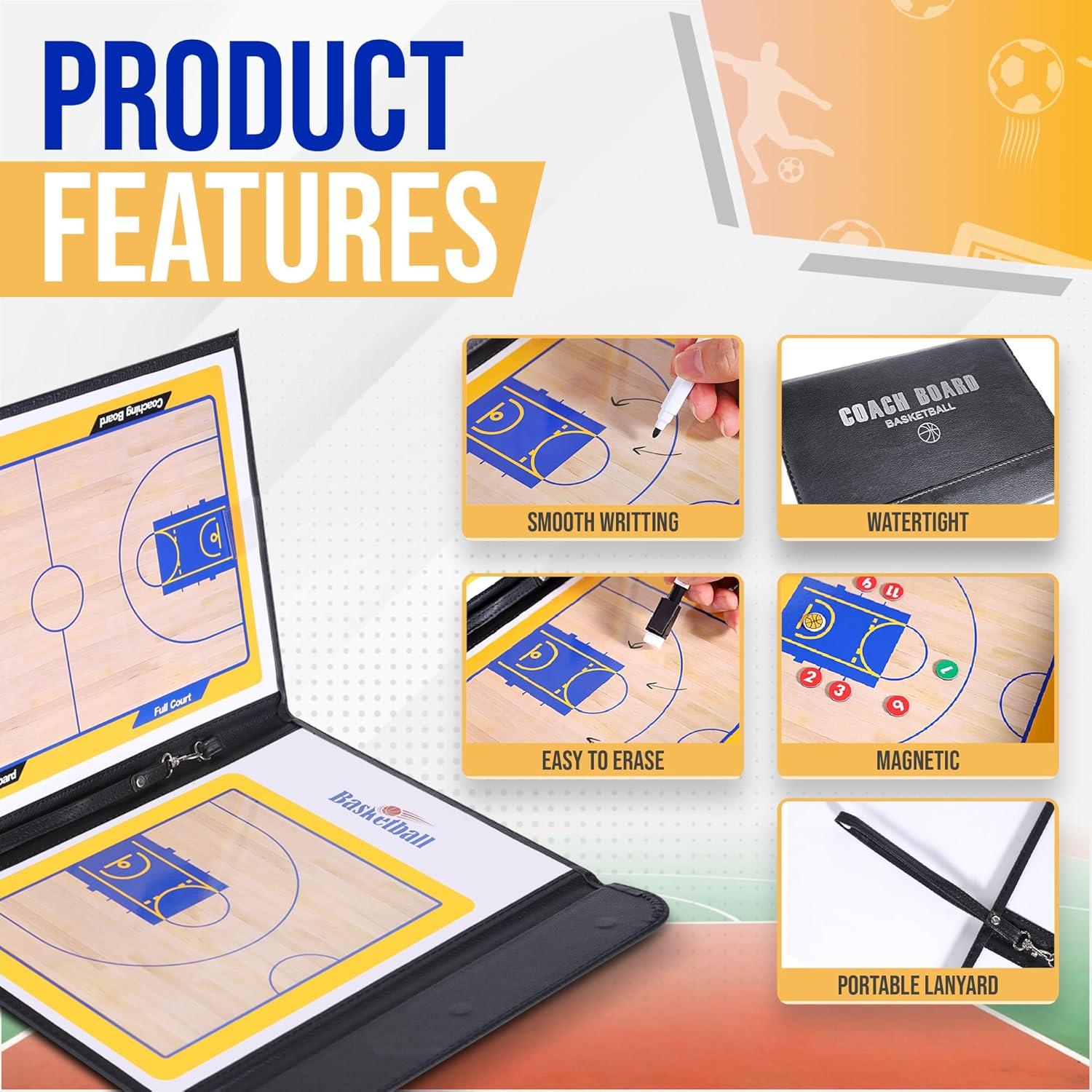 Tablero de Entrenamiento ZPU Plegable para Baloncesto 53.8x32cm