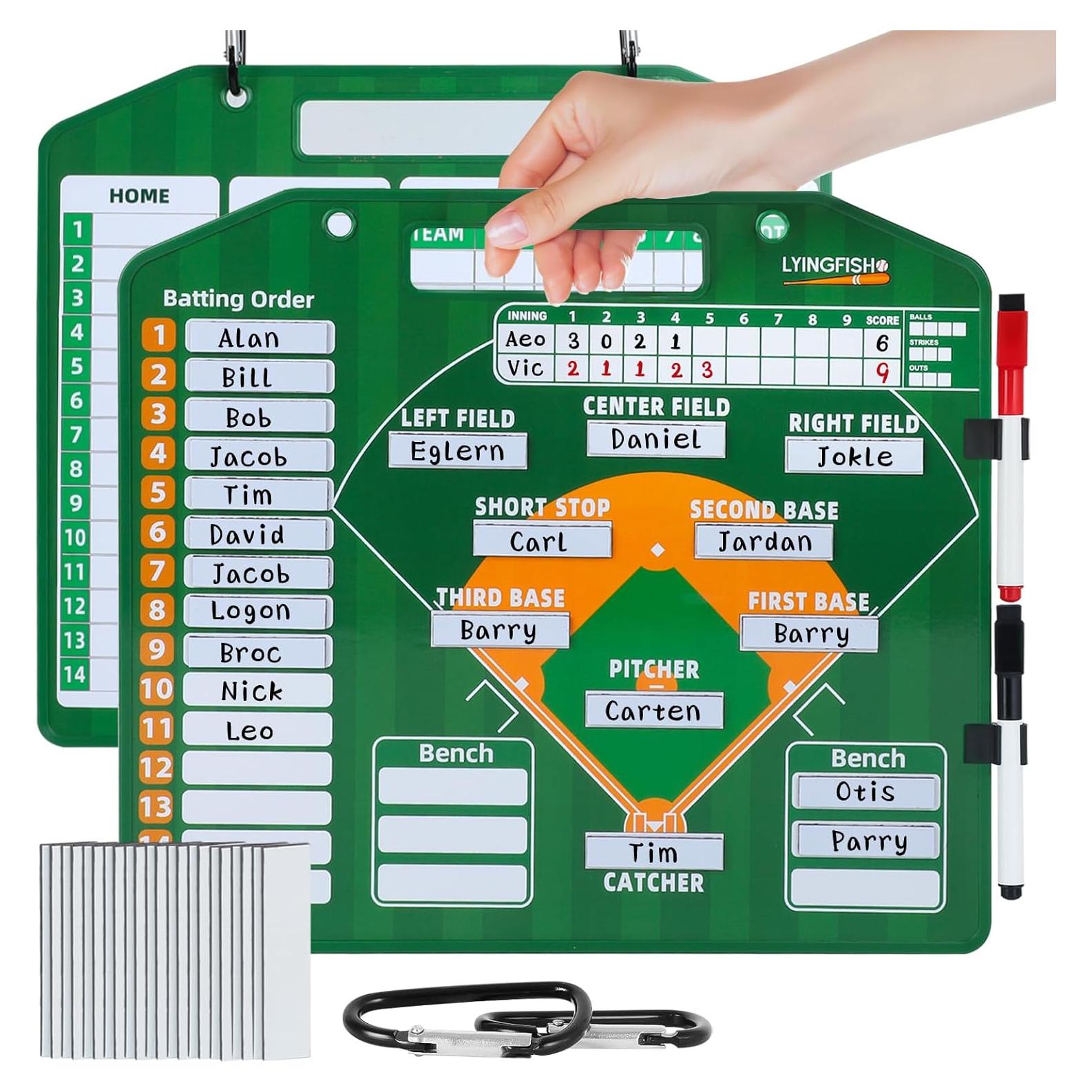 Tablero Magnético de Alineación de Béisbol LYINGFISH 31.75x27.94cm