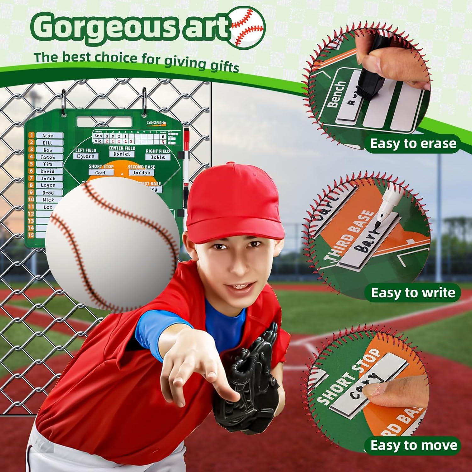 Tablero Magnético de Alineación de Béisbol LYINGFISH 31.75x27.94cm