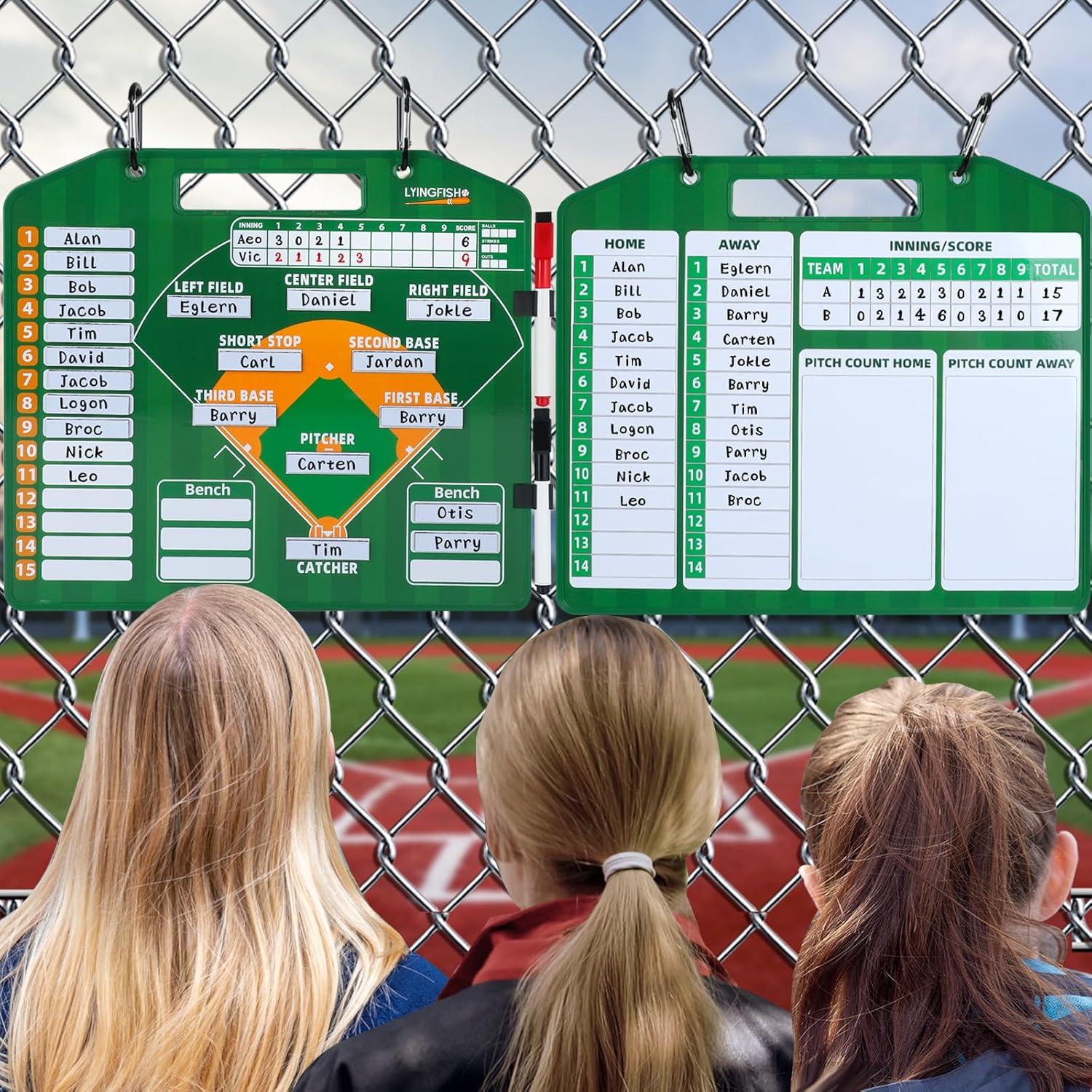 Tablero Magnético de Alineación de Béisbol LYINGFISH 31.75x27.94cm