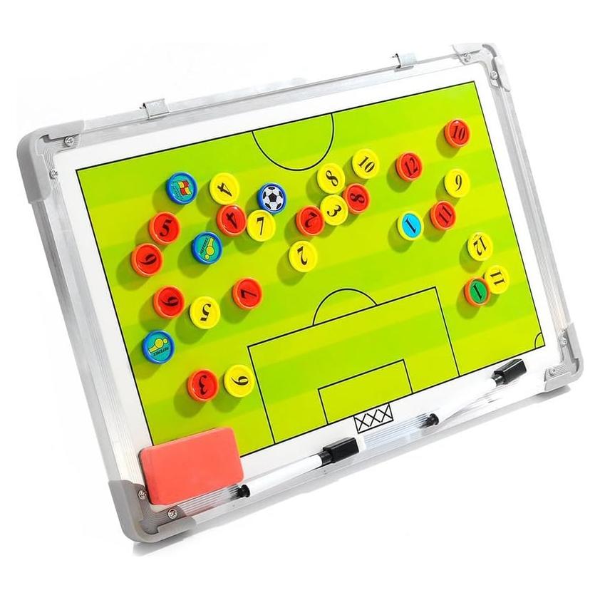 Tablero de Entrenamiento de Fútbol Wrzbest 45x30cm Doble Cara