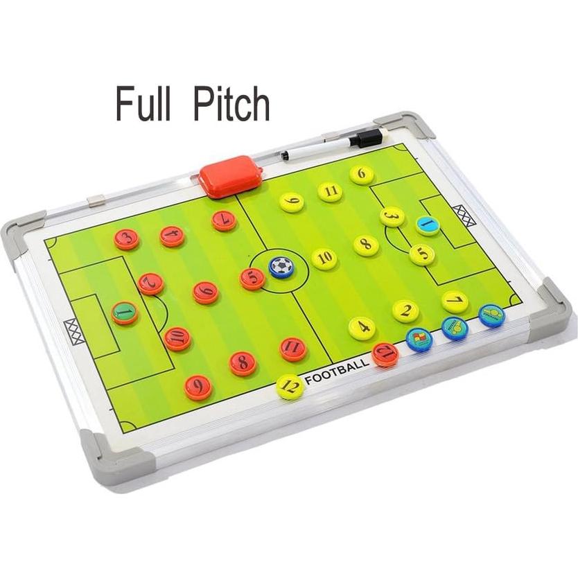 Tablero de Entrenamiento de Fútbol Wrzbest 45x30cm Doble Cara