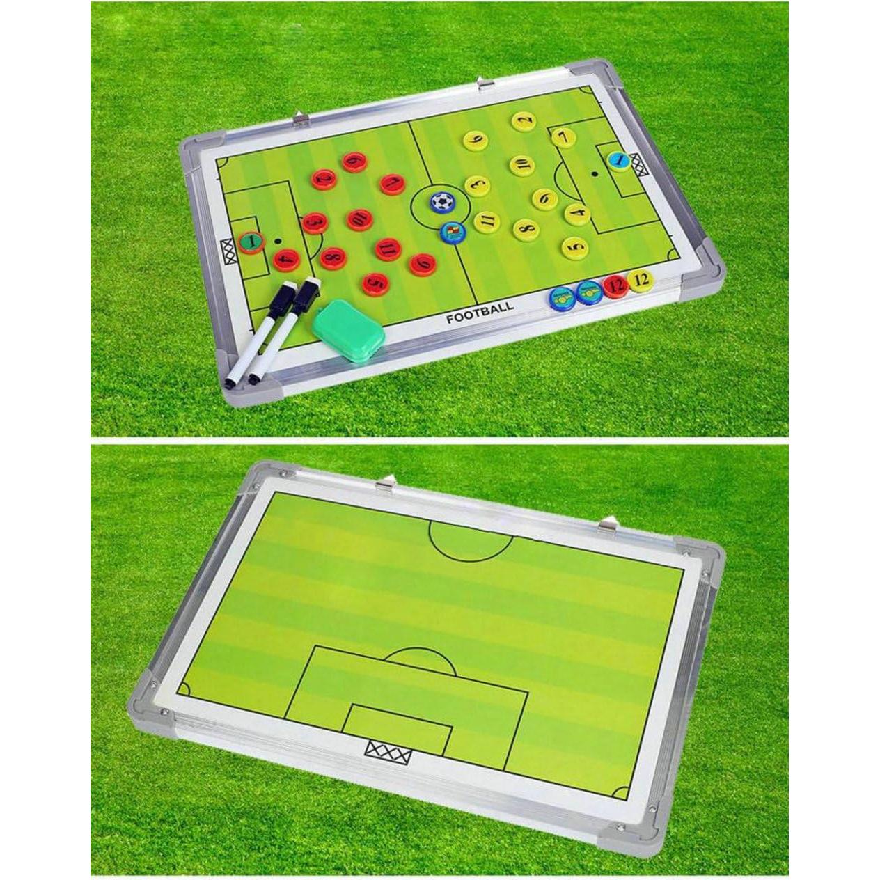 Tablero de Entrenamiento de Fútbol Wrzbest 45x30cm Doble Cara