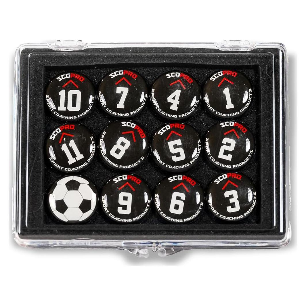 Imanes de Entrenamiento de Fútbol SCOPRO, Marcadores Magnéticos 1.9 cm