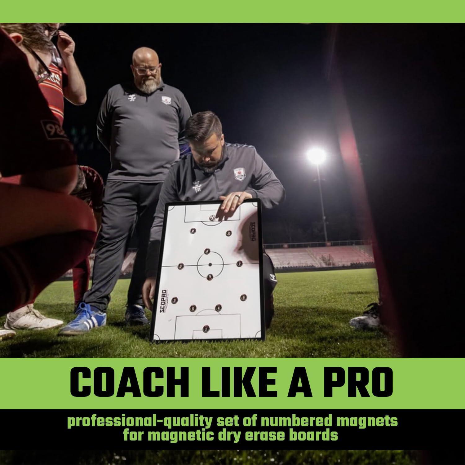 Imanes de Entrenamiento de Fútbol SCOPRO, Marcadores Magnéticos 1.9 cm
