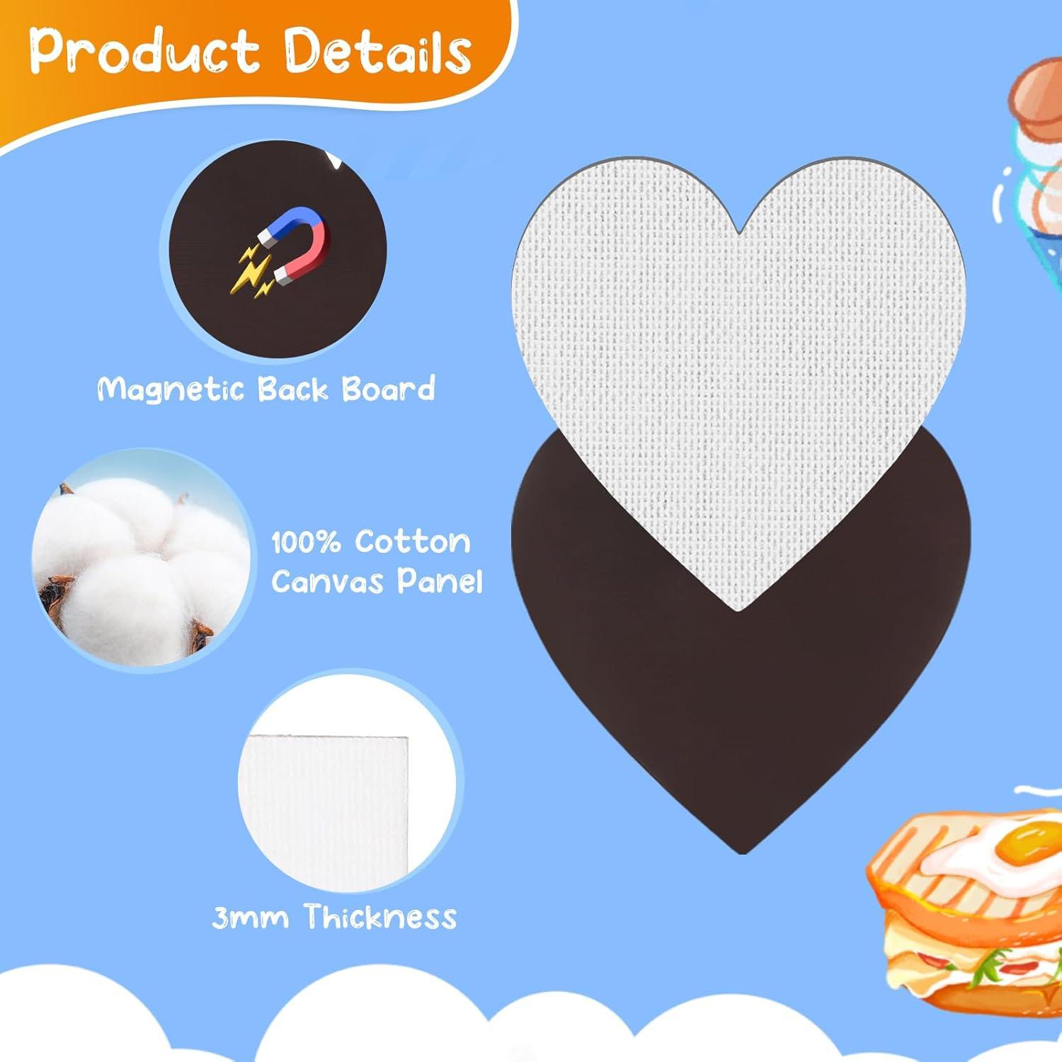 60 Mini Lienzos Magnéticos ZhouBoat 7.5 cm para Pintar DIY