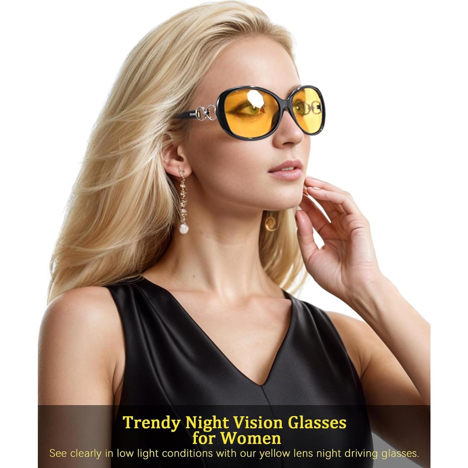 Gafas de Visión Nocturna TJUTR Amarillas Polarizadas