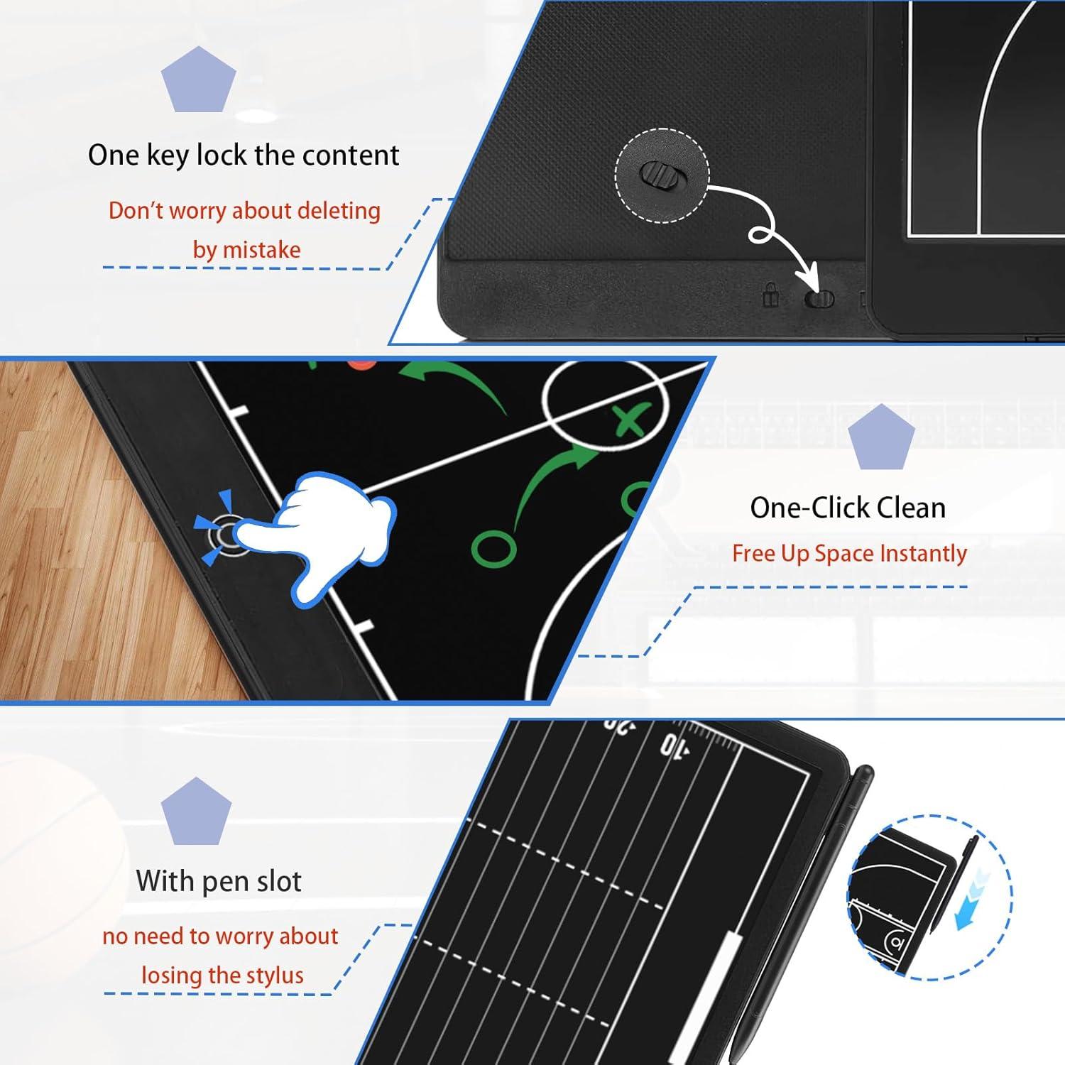Tablero Táctico Electrónico de Fútbol EztiYu 40 cm Borrable