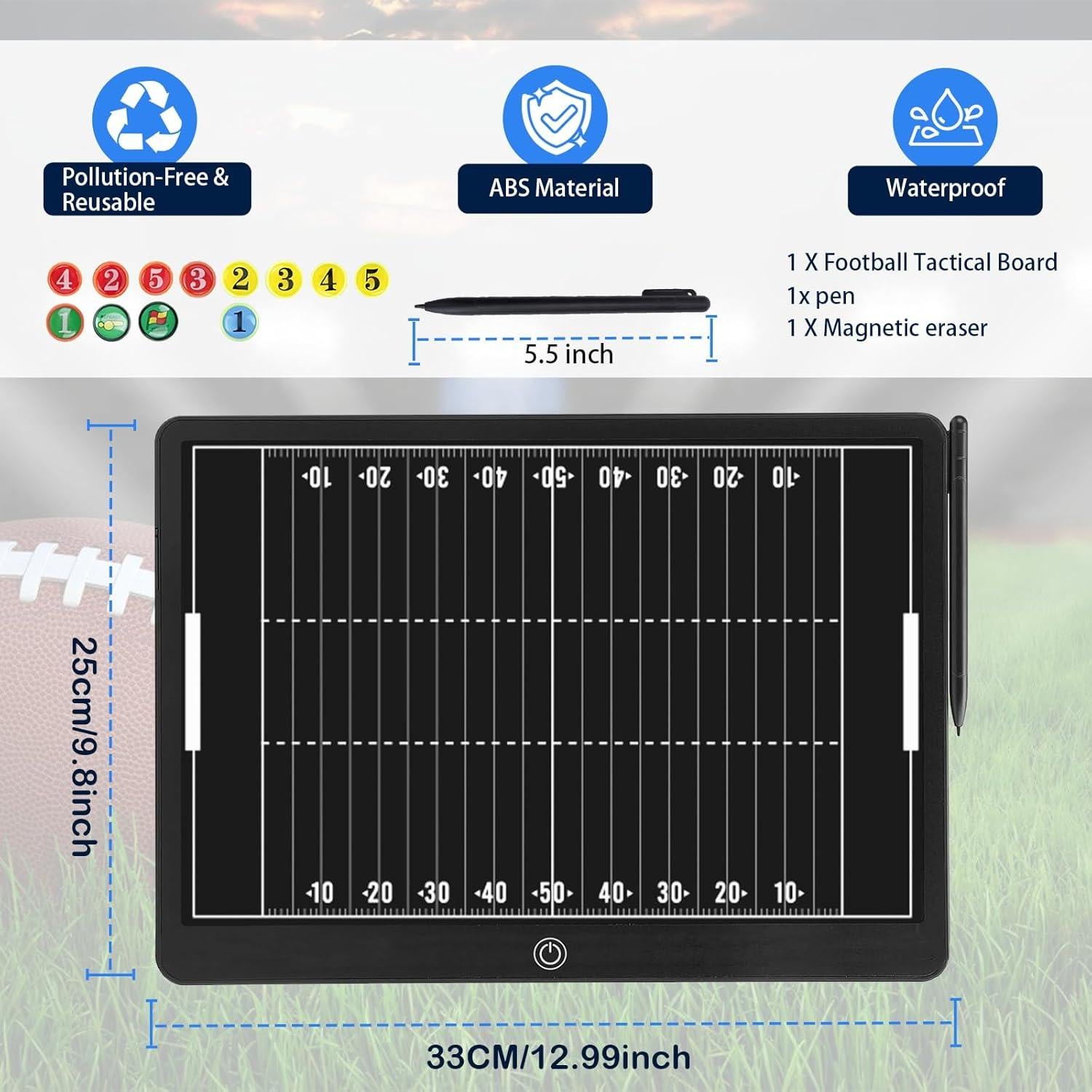 Tablero Táctico Electrónico de Fútbol EztiYu 40 cm Borrable