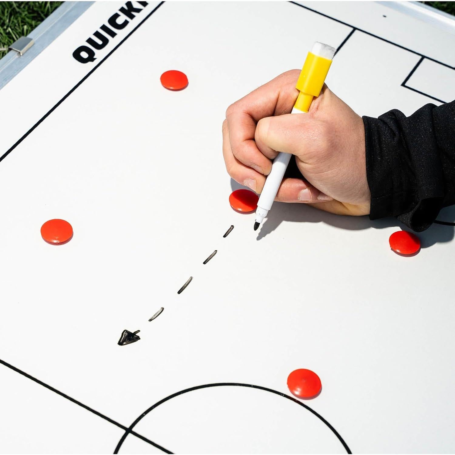 Tablero de Tácticas Magnético QUICKPLAY 30x45cm para Fútbol