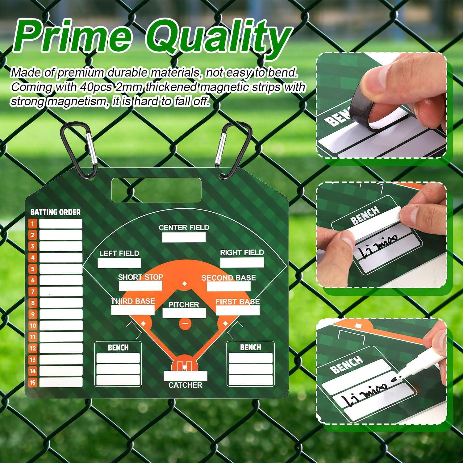 Tablero de Alineación de Béisbol NQEUEPN 32x28cm Magnético