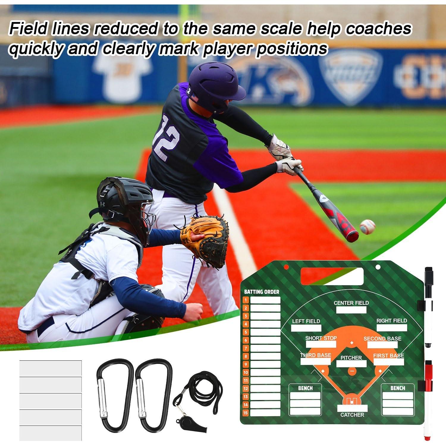 Tablero de Alineación de Béisbol NQEUEPN 32x28cm Magnético