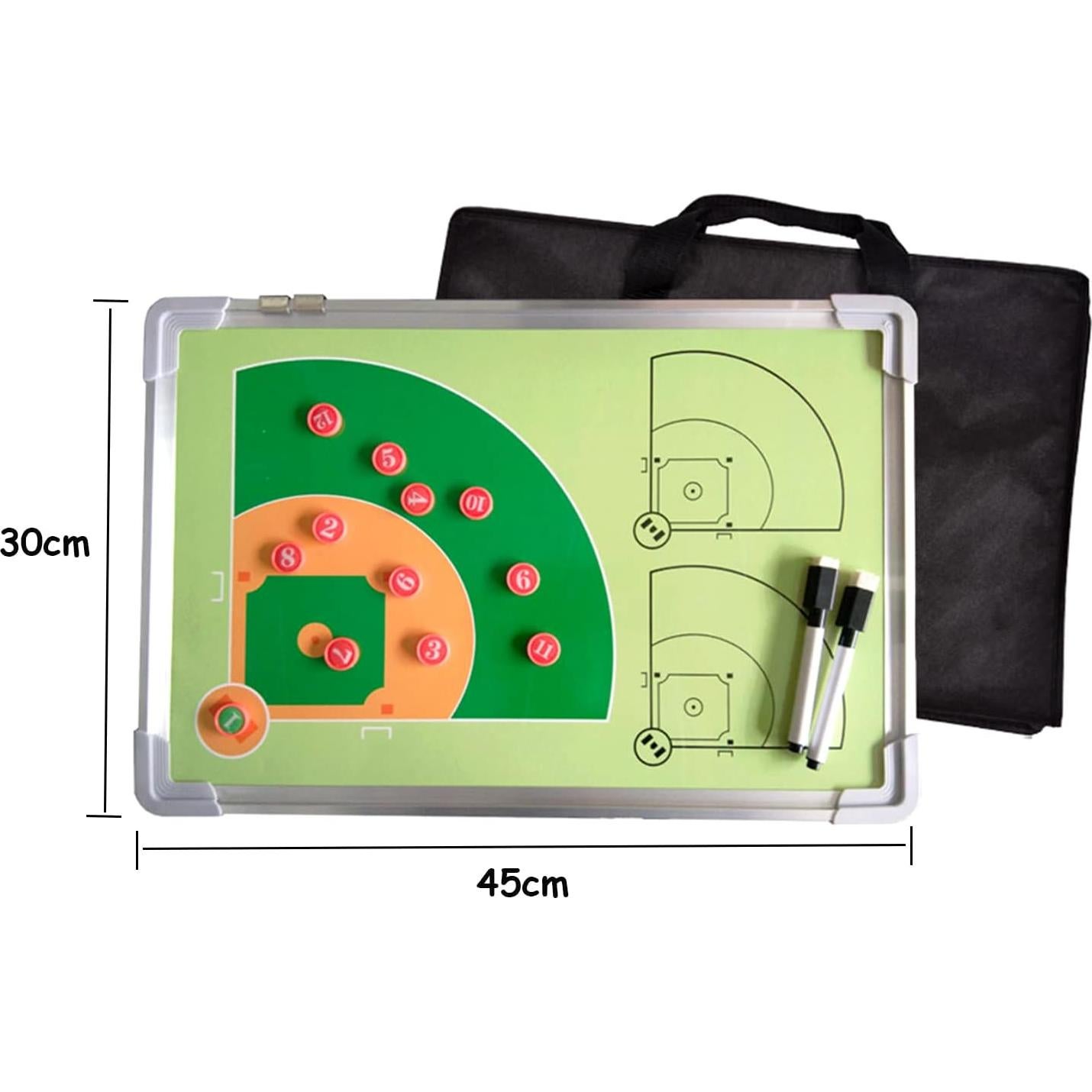 Tablero Borrable PhantomSky para Entrenadores de Béisbol 45x30cm