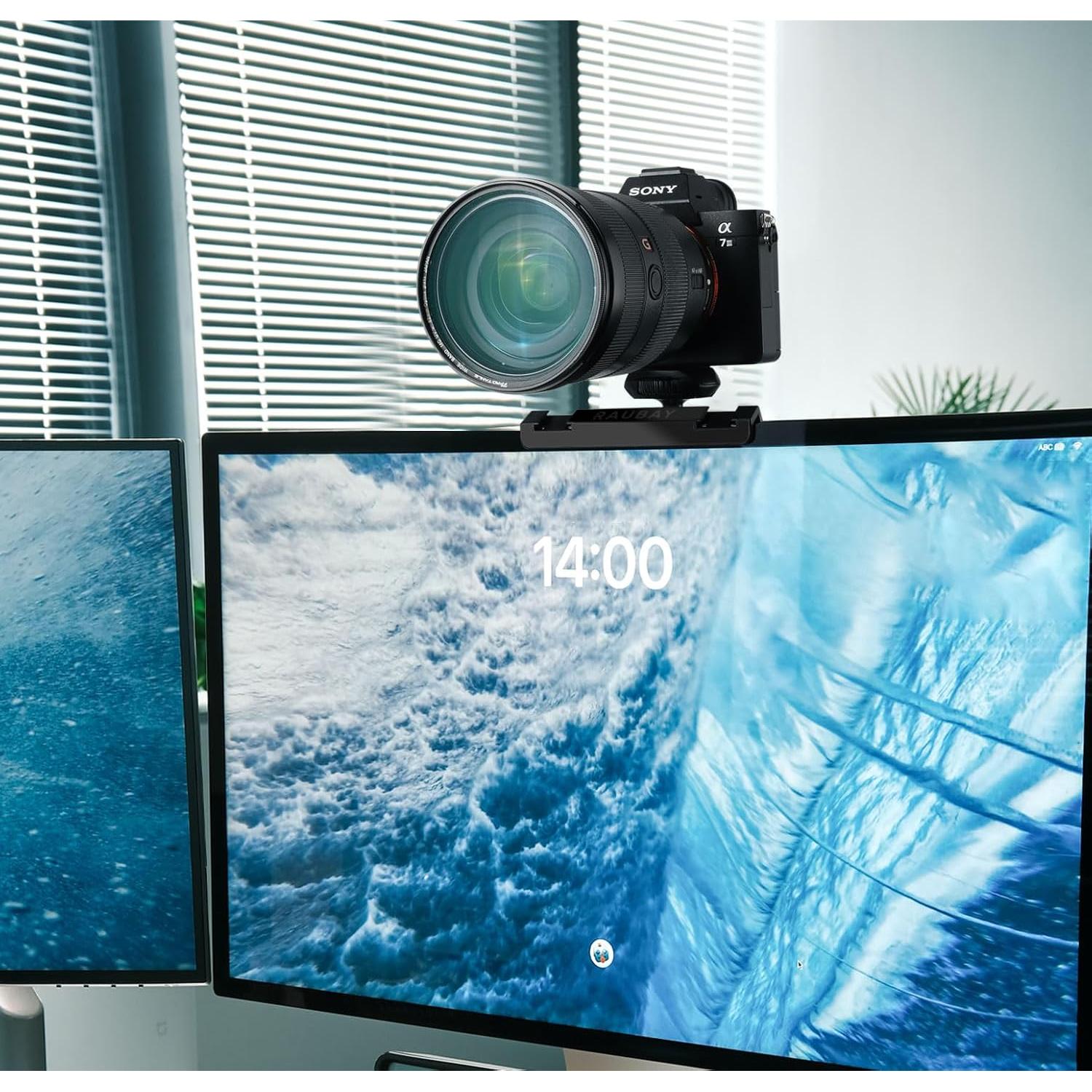 Soporte de cámara RAUBAY para monitor con tornillo de 6,35 mm