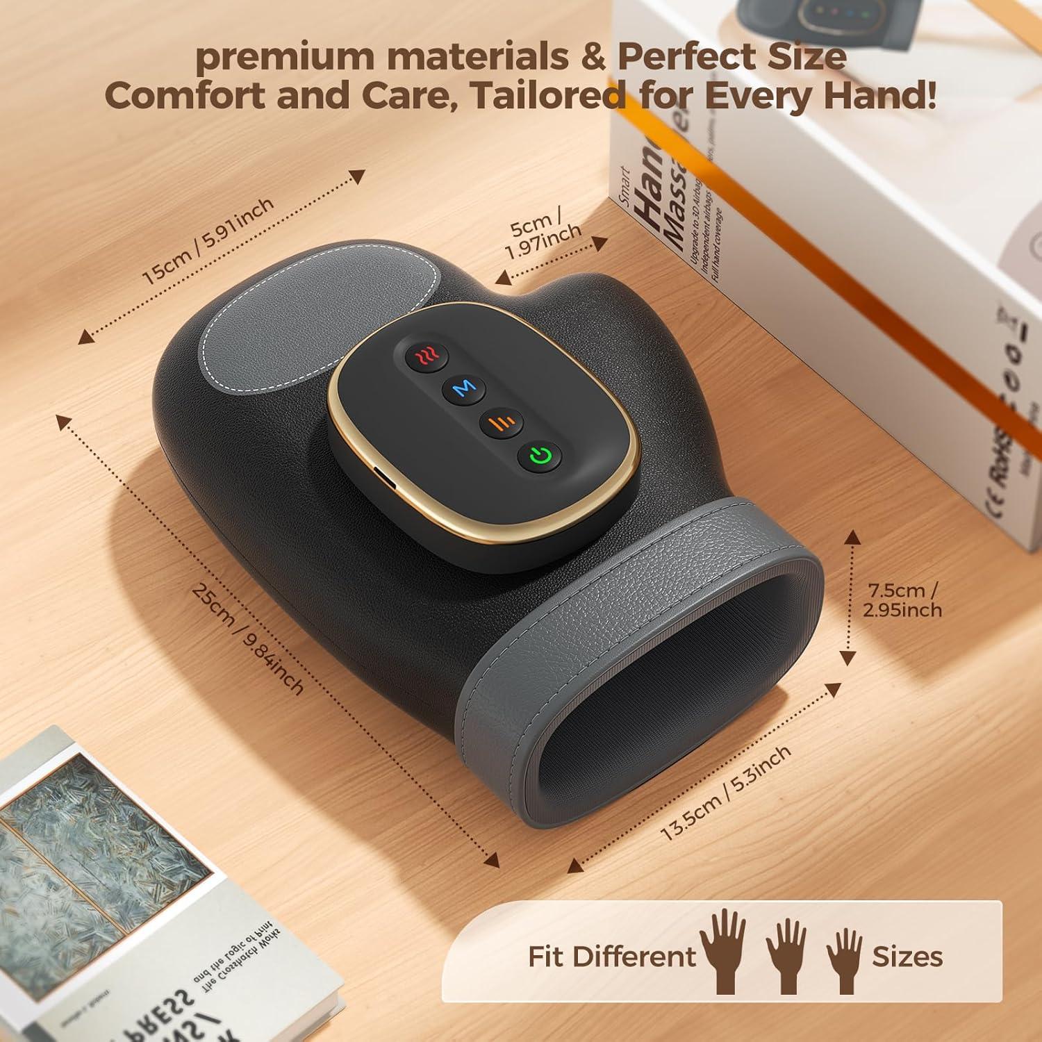 Masajeador de Manos Estefanlo con Calor y Compresión 3 Modos