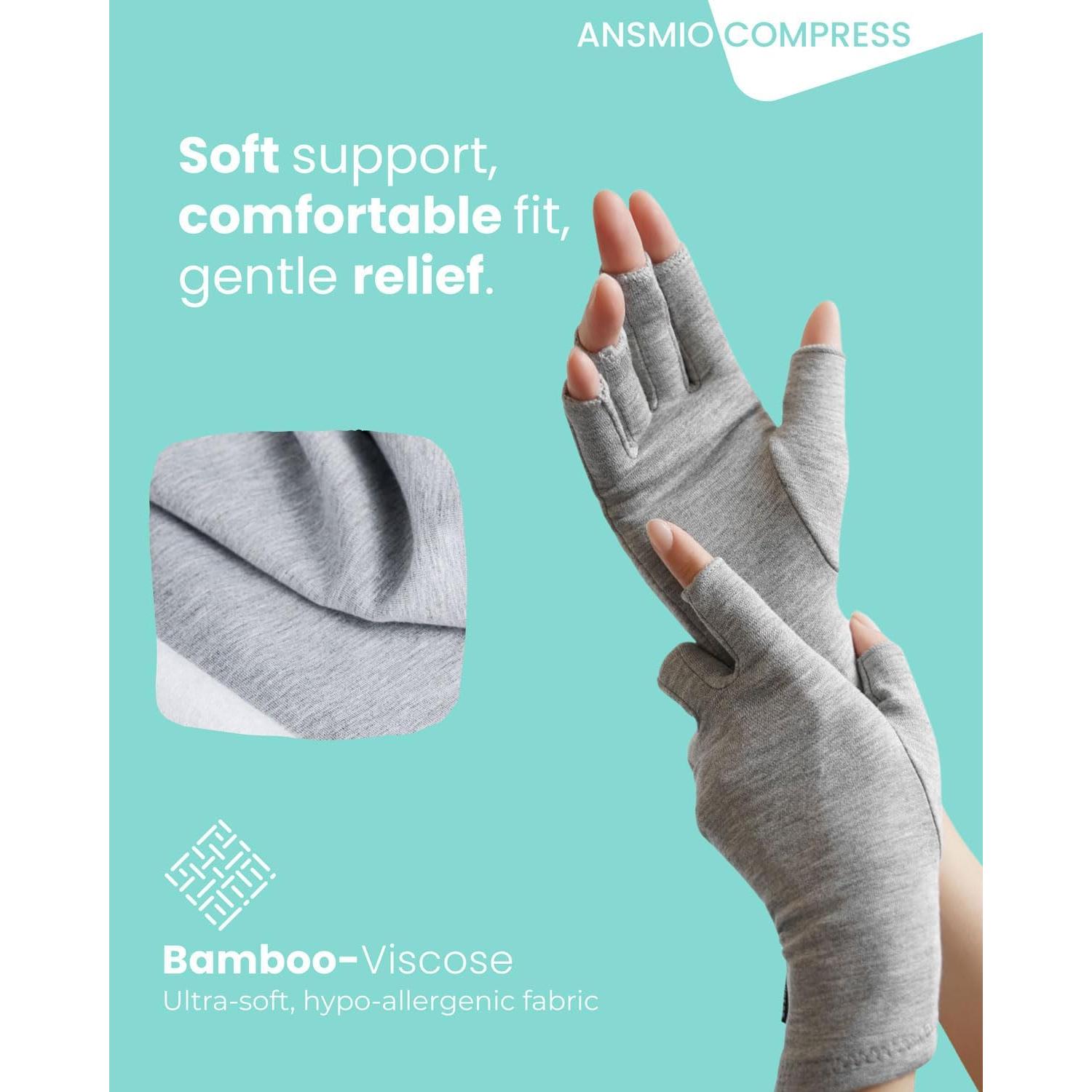 Guantes de compresión ANSMIO para artritis y túnel carpiano S