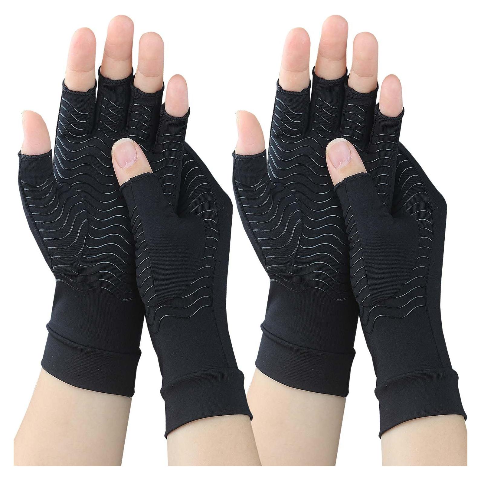 Guantes de Compresión de Cobre TIZHJOZI para Artritis - 2 Pares