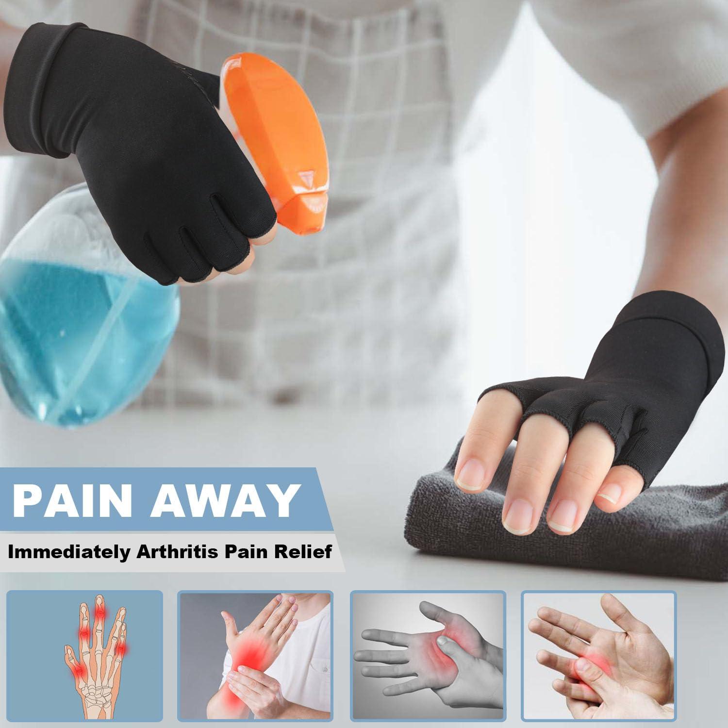 Guantes de Compresión de Cobre TIZHJOZI para Artritis - 2 Pares