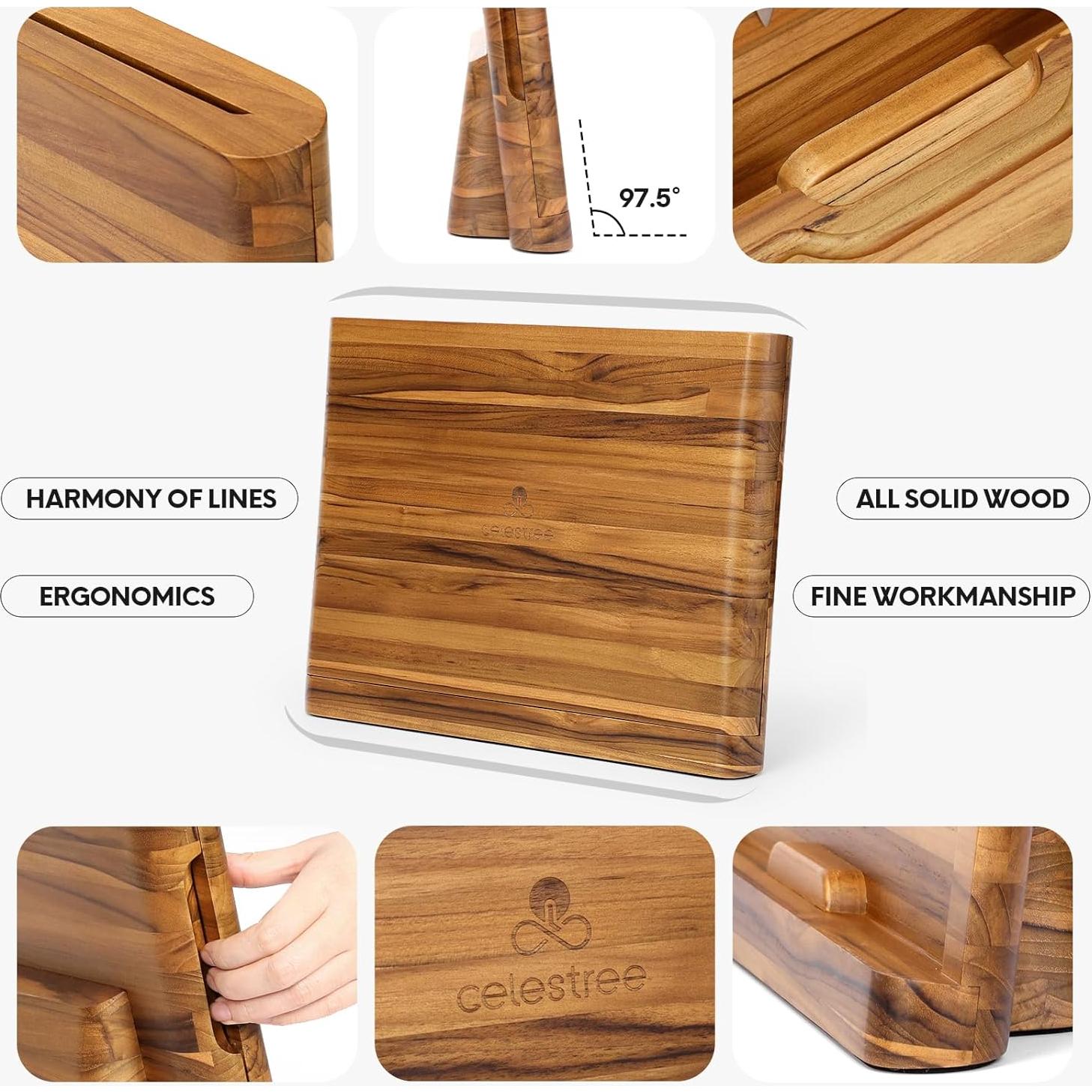 Soporte Magnético para Cuchillos Celetree 2 en 1 con Tabla 40.64x27.94cm